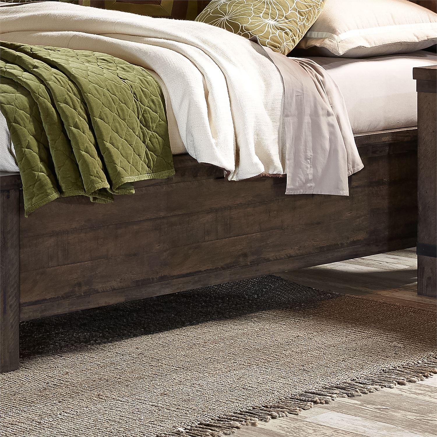  Size_King --  Thornwood Hills 759-BR-KBB King Bookcase Bed IMAGE 3