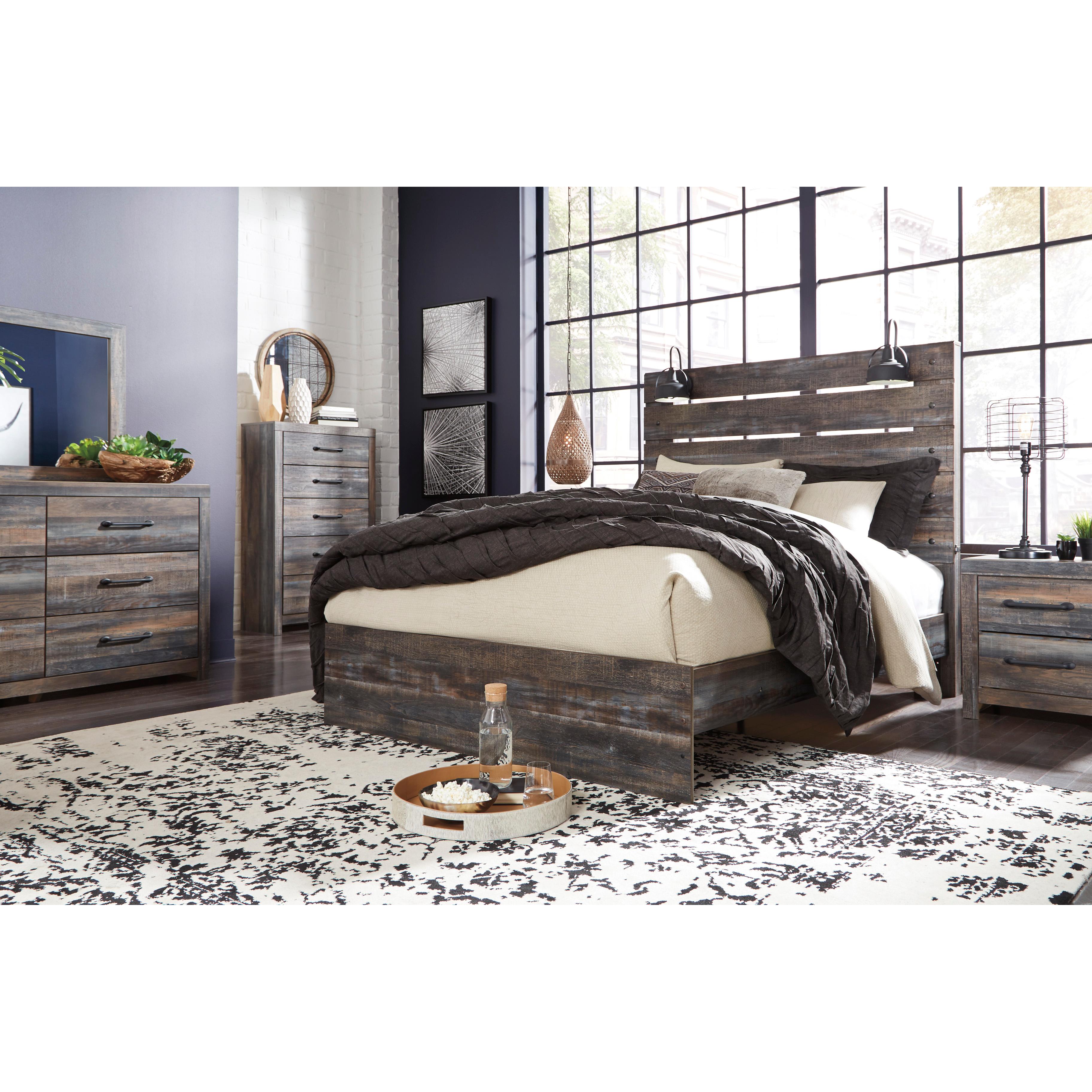  Size_Queen --  Signature Design by Ashley Drystan Panel Bed IMAGE 5