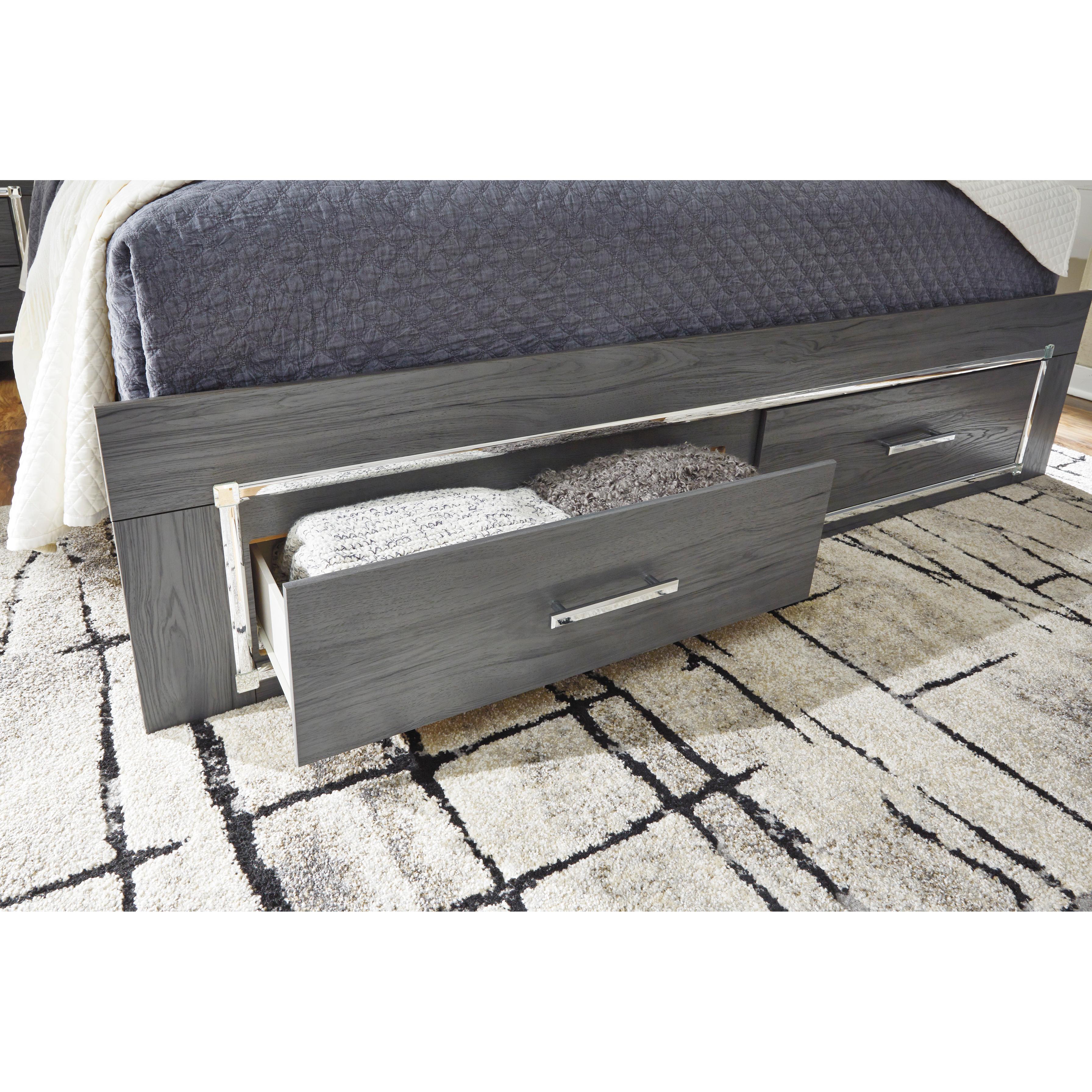  Size_Queen --  Signature Design by Ashley Lodanna Panel Bed with Storage IMAGE 7
