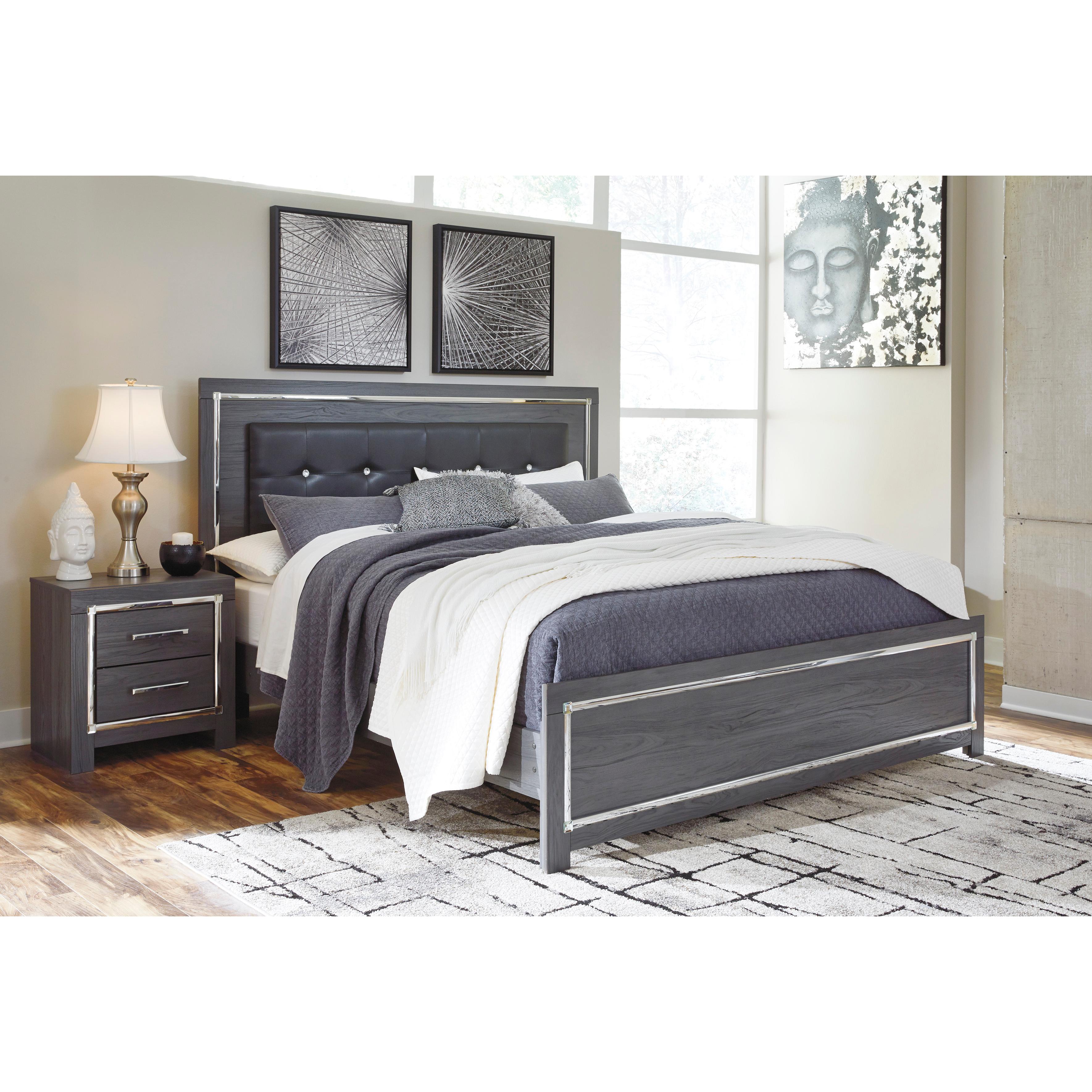  Size_King --  Lodanna B214B10 King Panel Bed IMAGE 1