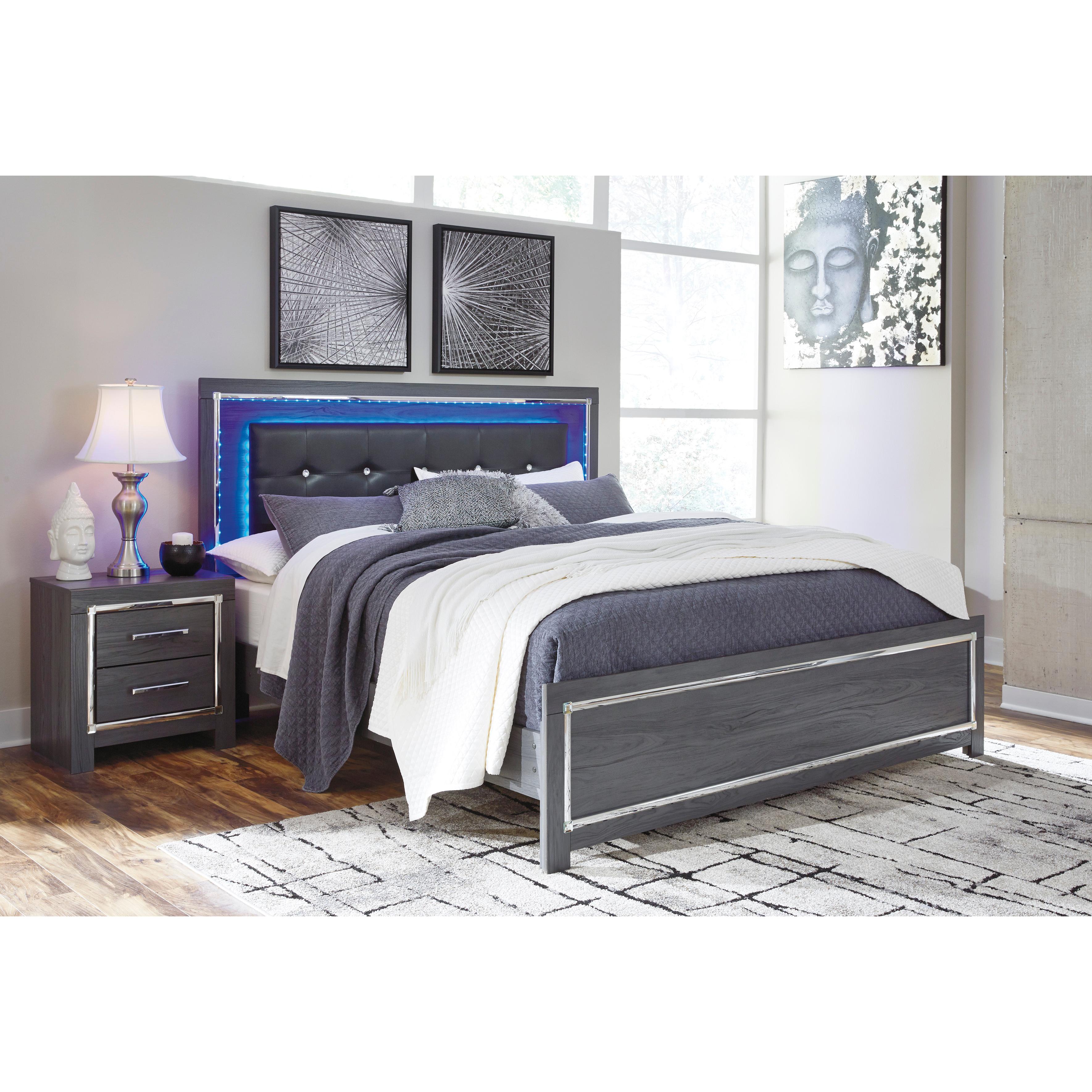  Size_King --  Lodanna B214B10 King Panel Bed IMAGE 2