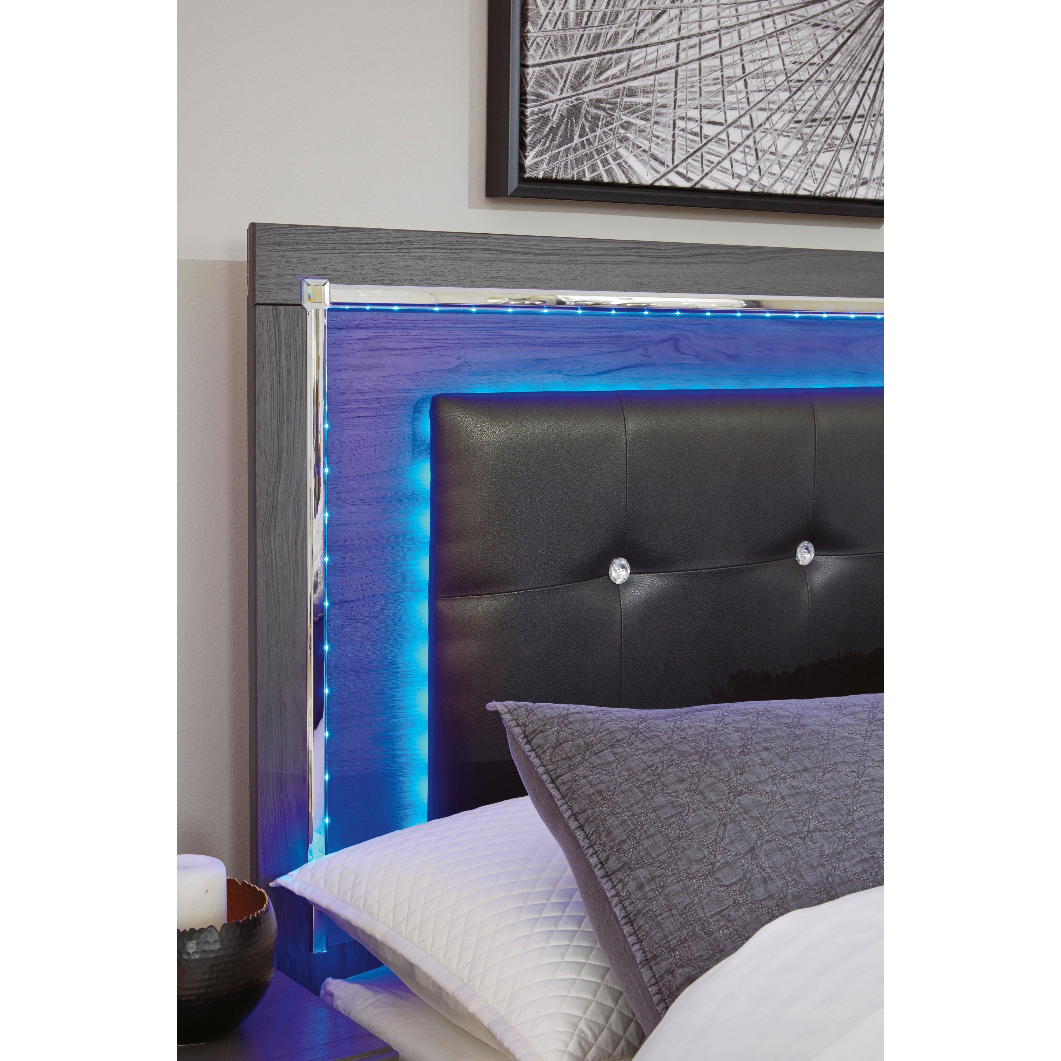  Size_King --  Lodanna B214B11 King Panel Bed with 2 Storage Drawers IMAGE 4
