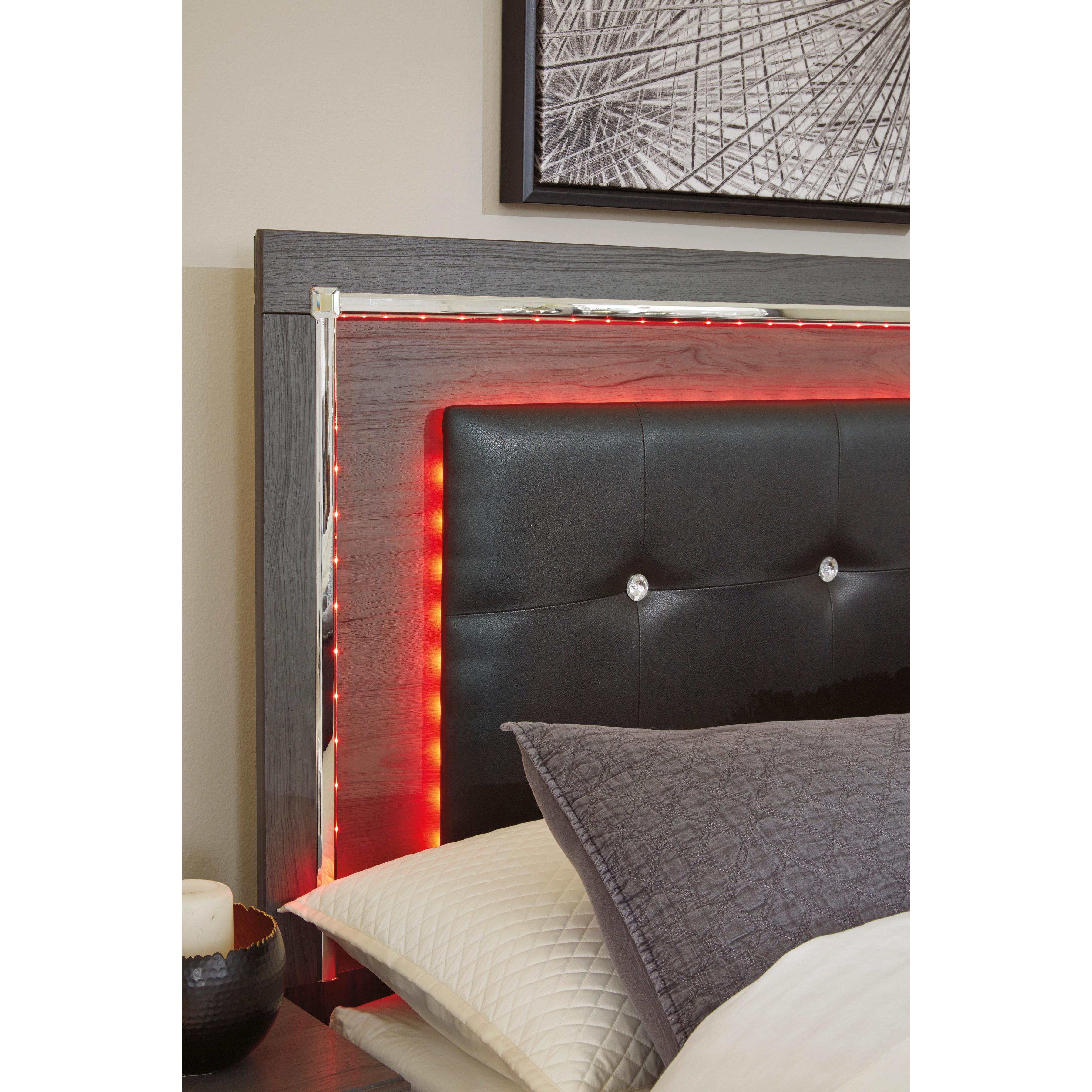  Size_King --  Lodanna B214B11 King Panel Bed with 2 Storage Drawers IMAGE 5