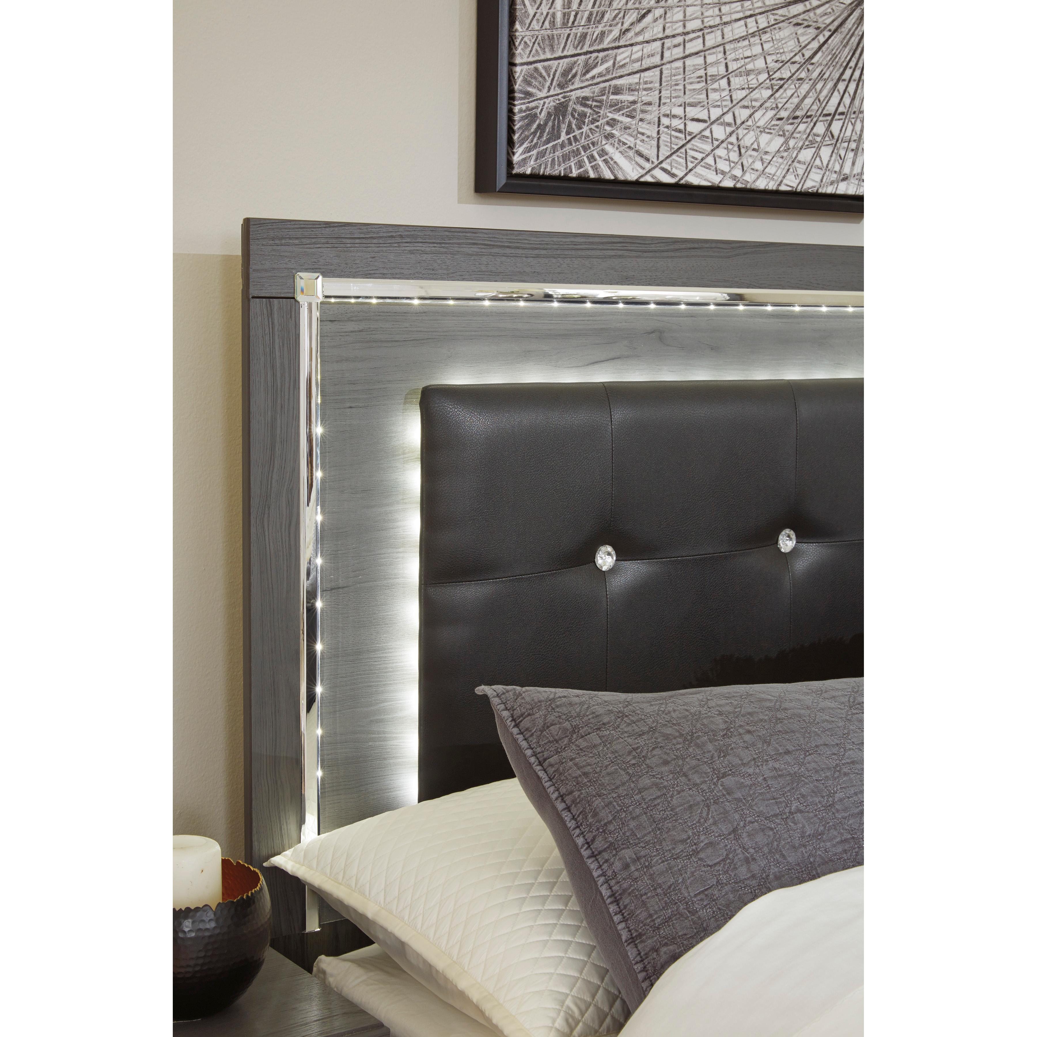  Size_King --  Lodanna B214B11 King Panel Bed with 2 Storage Drawers IMAGE 6