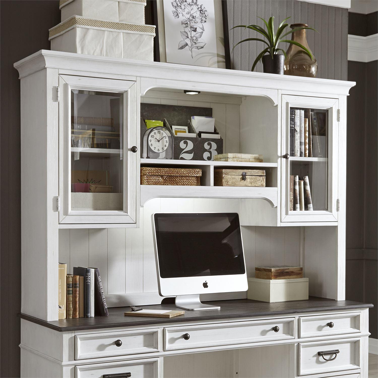  Liberty Furniture Industries Inc. Office Desks Desks With Hutch 417-HOJ-CHS IMAGE 2