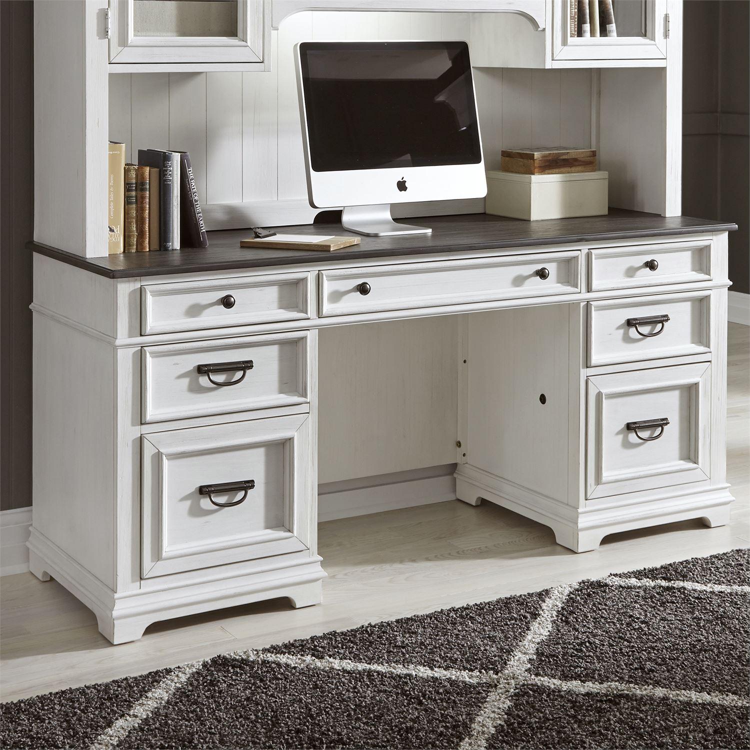  Liberty Furniture Industries Inc. Office Desks Desks With Hutch 417-HOJ-CHS IMAGE 3
