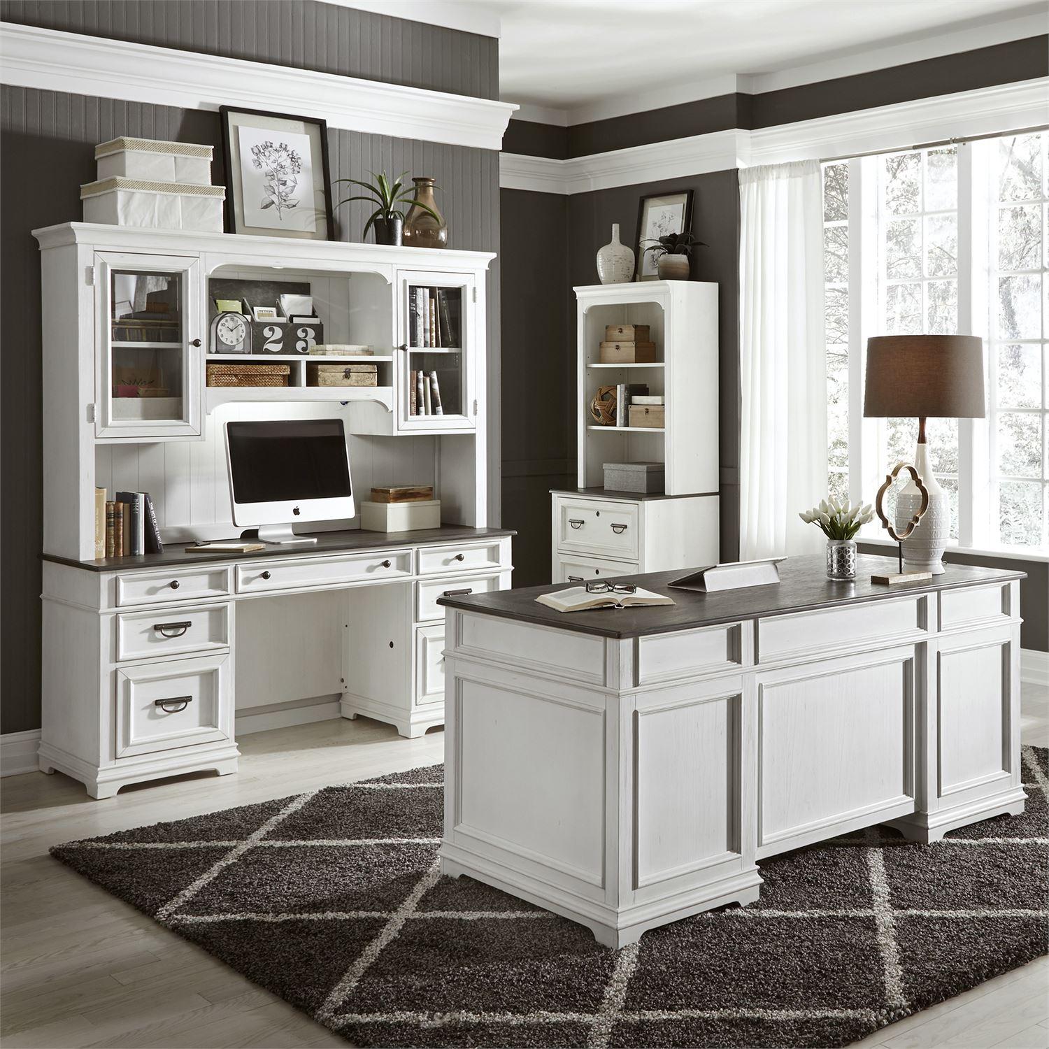  Liberty Furniture Industries Inc. Office Desks Desks With Hutch 417-HOJ-CHS IMAGE 4