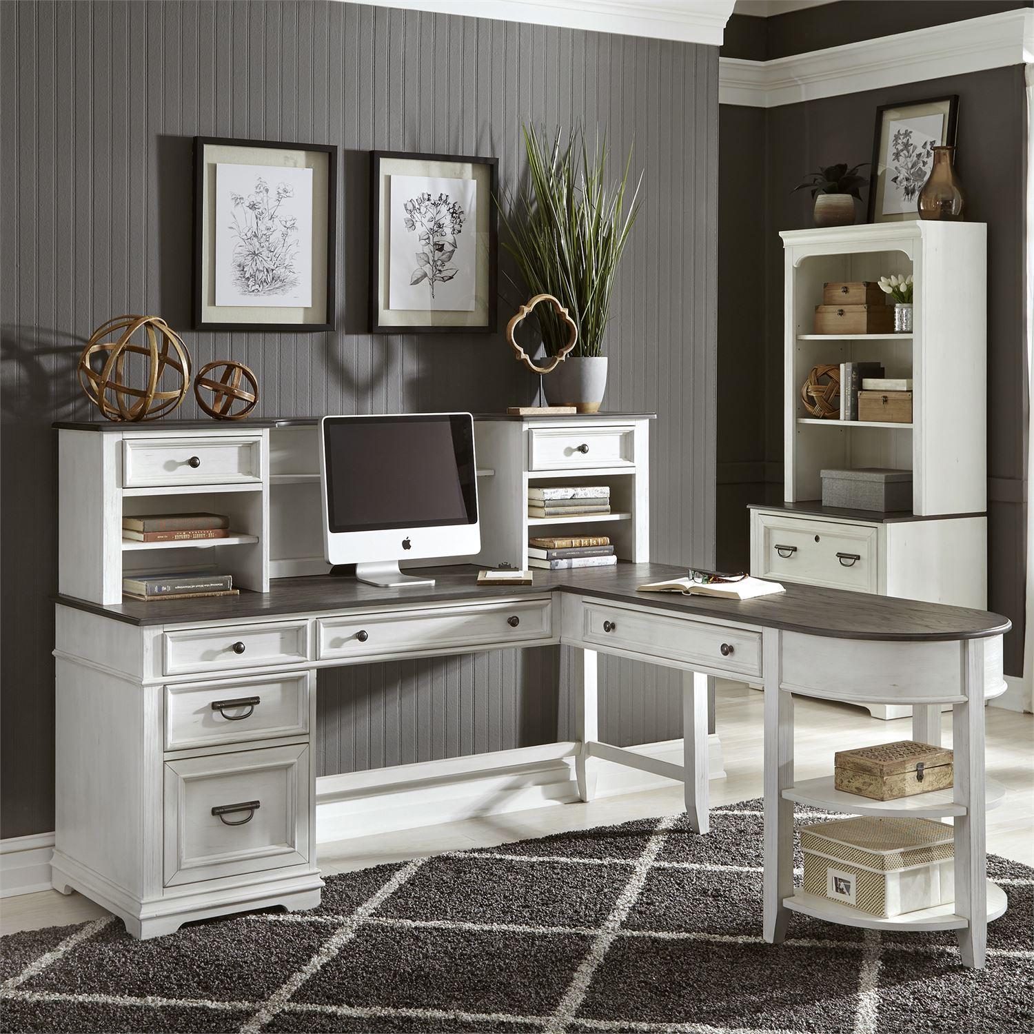  Liberty Furniture Industries Inc. Office Desks L-Shaped Desks 417-HOJ-LSD IMAGE 1