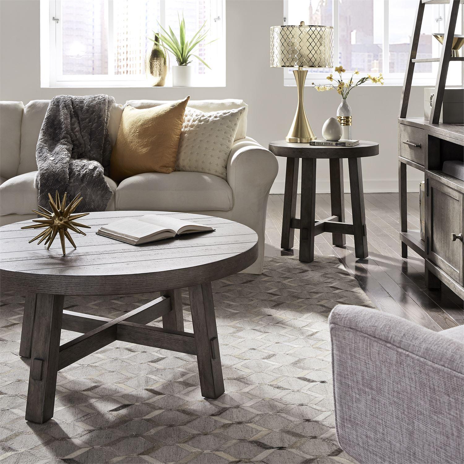  Liberty Furniture Industries Inc. Modern Farmhouse End Table 406-OT1024 IMAGE 2