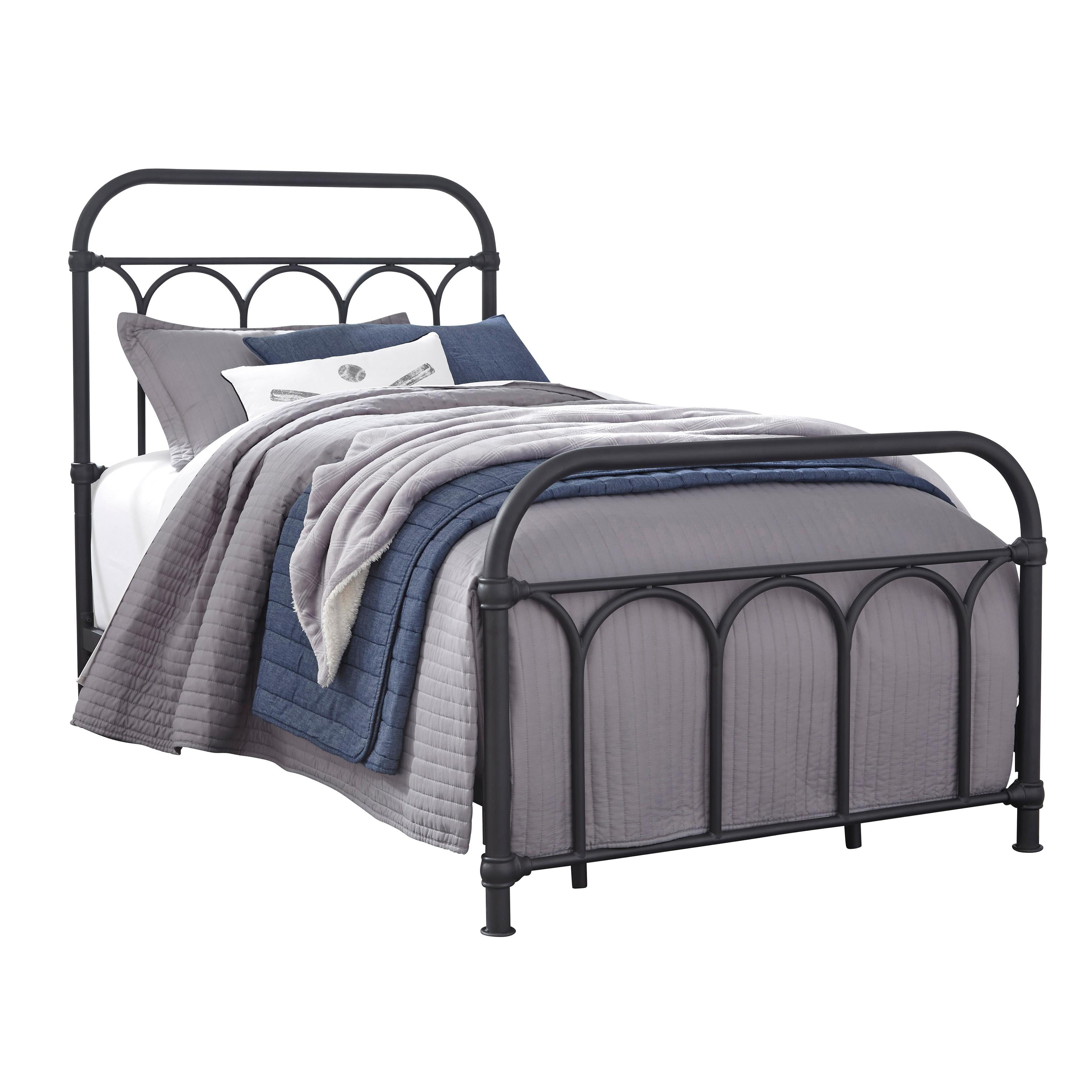  Size_Twin --  Signature Design by Ashley Nashburg Metal Bed IMAGE 4