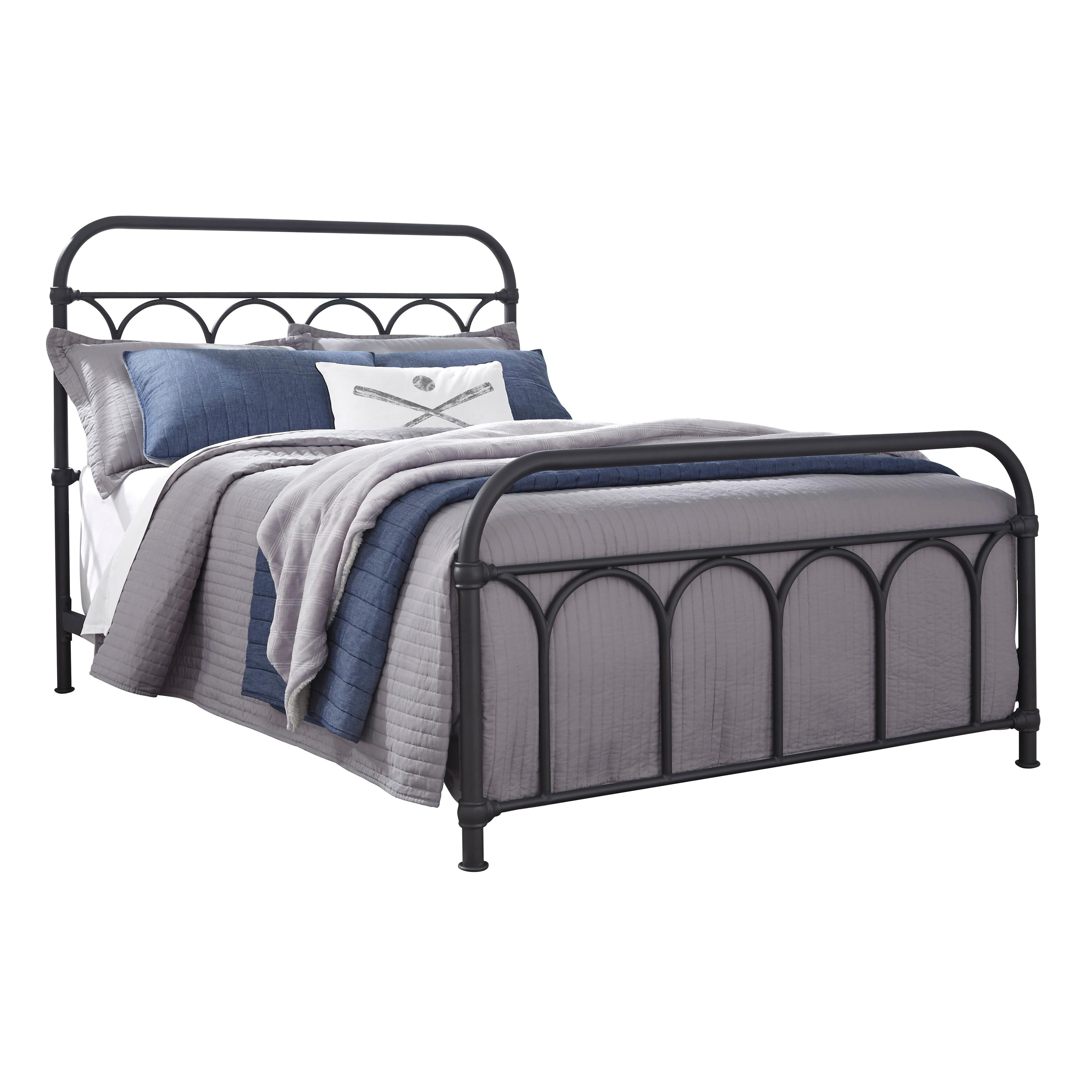  Size_Queen --  Nashburg B280-681 Queen Metal Bed IMAGE 4