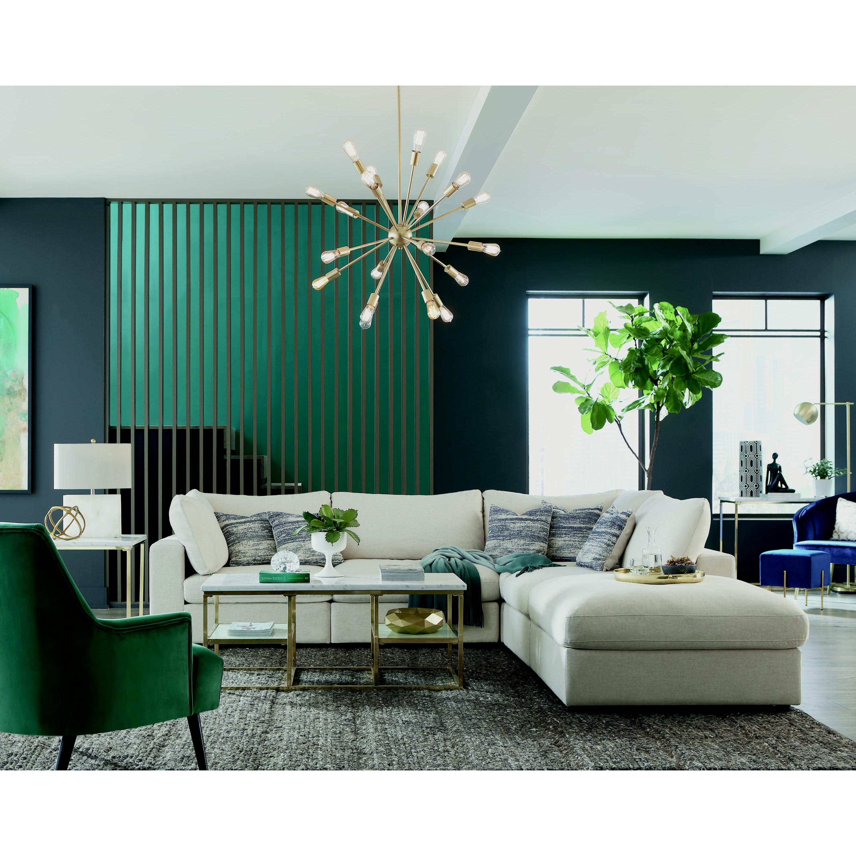  Coaster Furniture Serene Fabric 6 pc Sectional 551321/551321/551322/551321/551321/551323 IMAGE 3