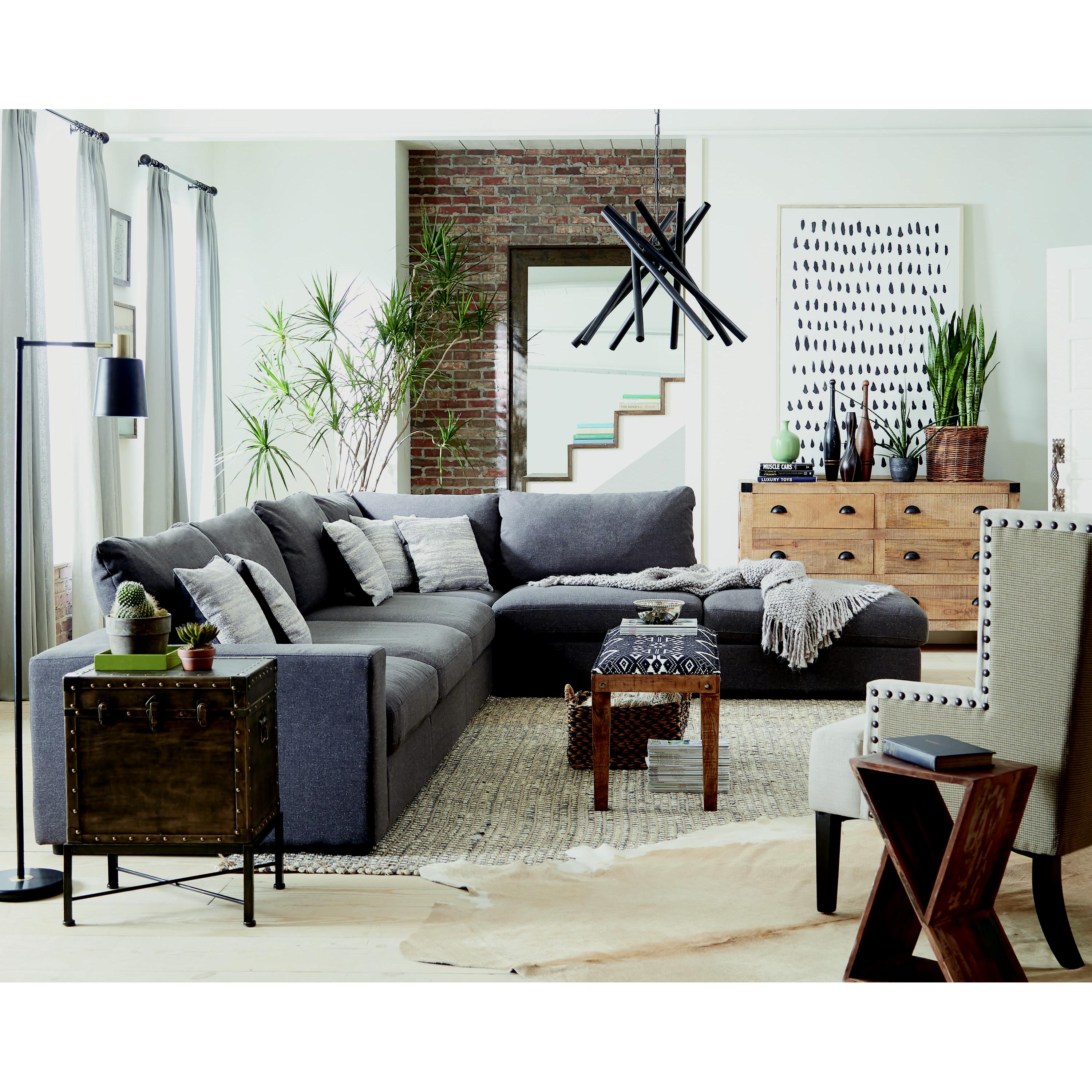  Coaster Furniture Serene Fabric 6 pc Sectional 551325/551324/551324/551325/551324/551326 IMAGE 3