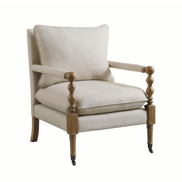 Coaster Furniture Dempsy 903058 Upholstered Accent Chair with Casters - Beige