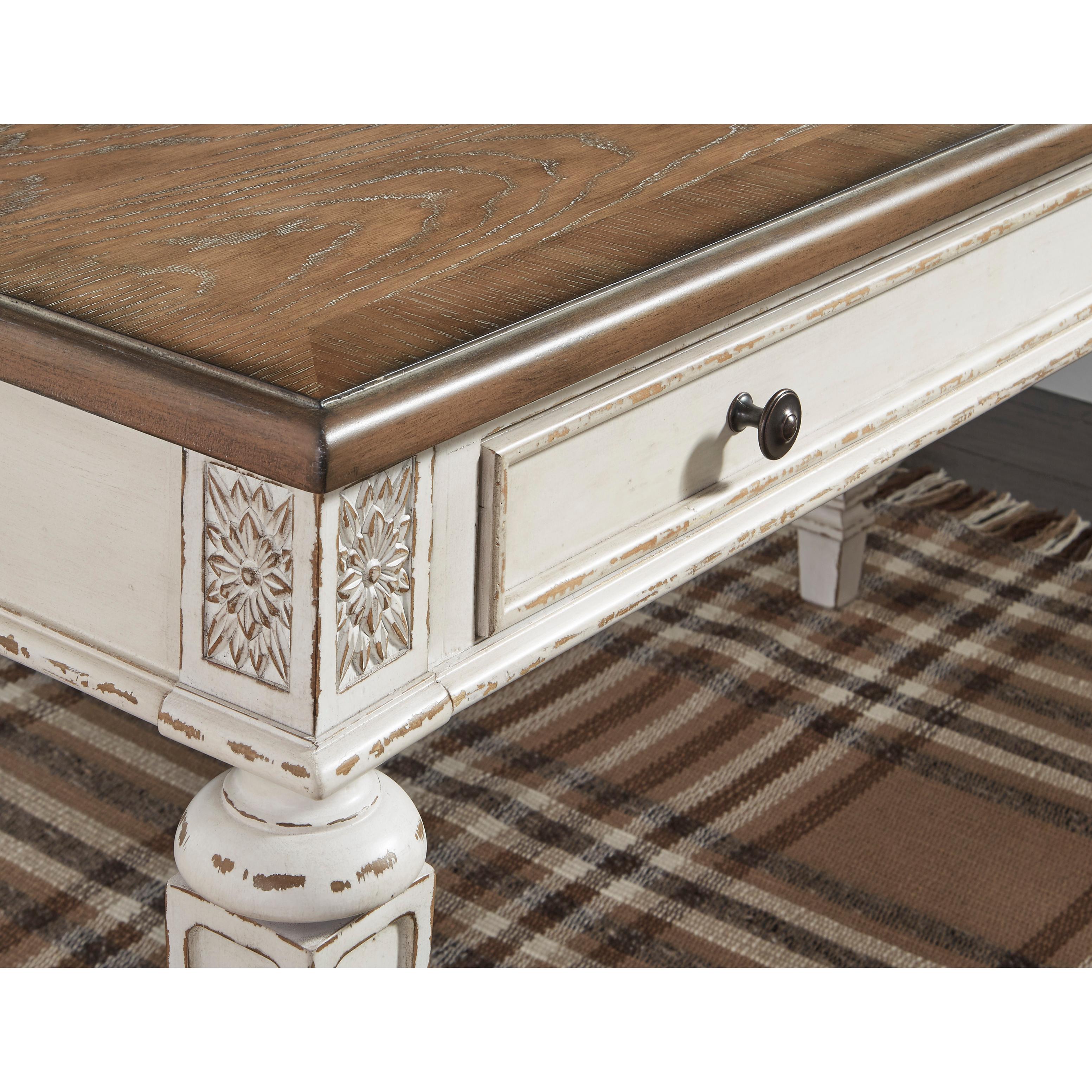  Signature Design by Ashley Realyn H743H1 2 pc Home Office Desk IMAGE 7