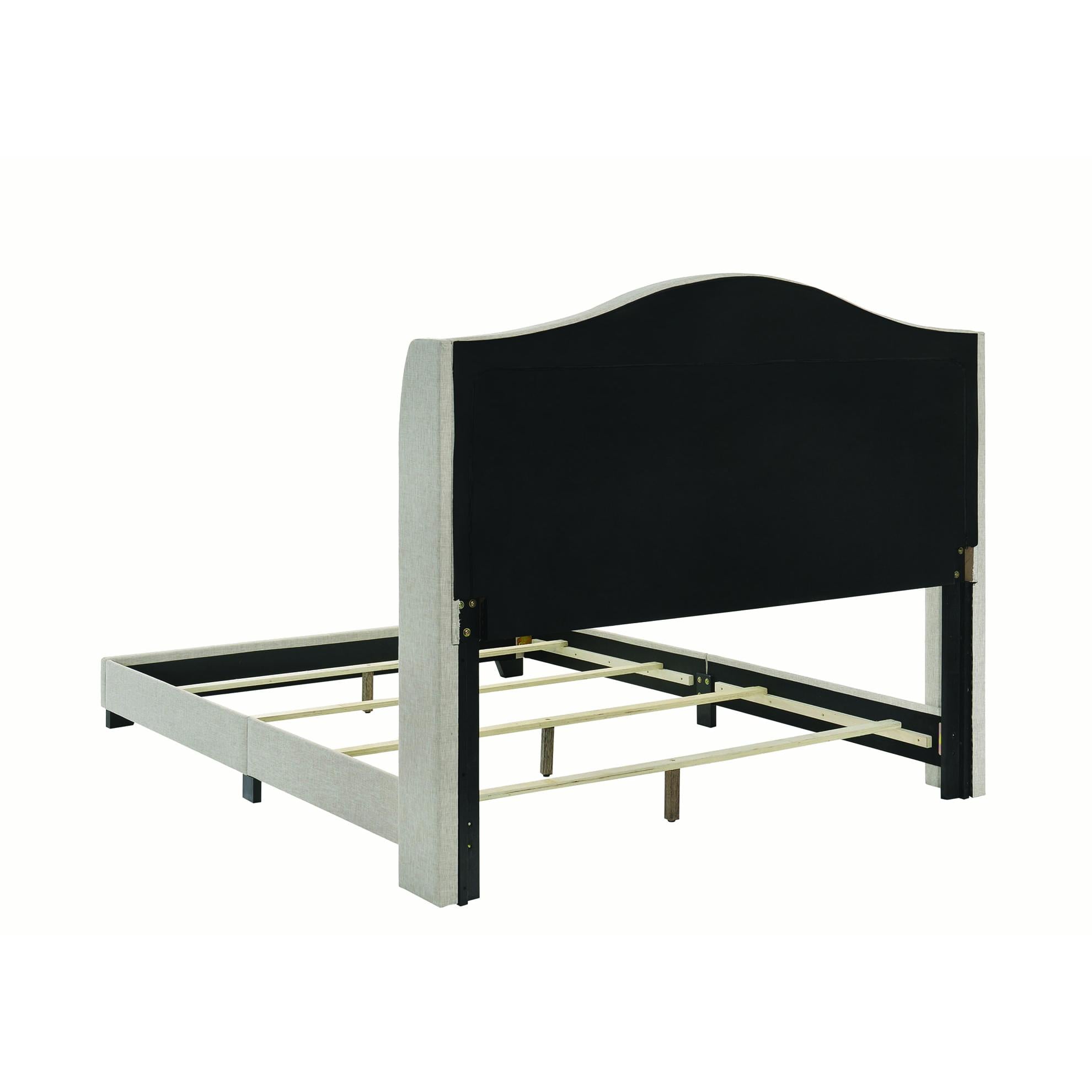  Size_King --  Sonoma 310073KE Upholstered Eastern King Wingback Bed - Beige IMAGE 3