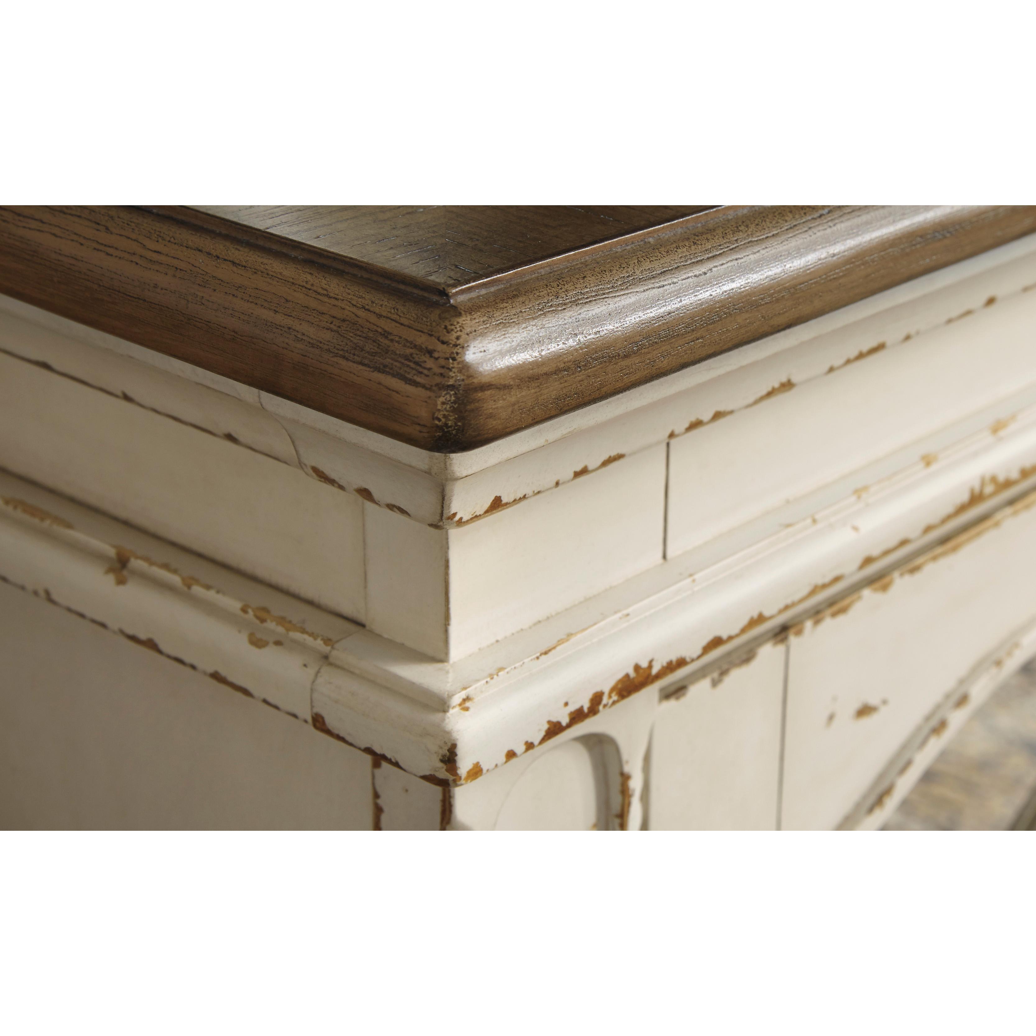  Signature Design by Ashley Realyn TV Stand with Cable Management W743-68 IMAGE 5