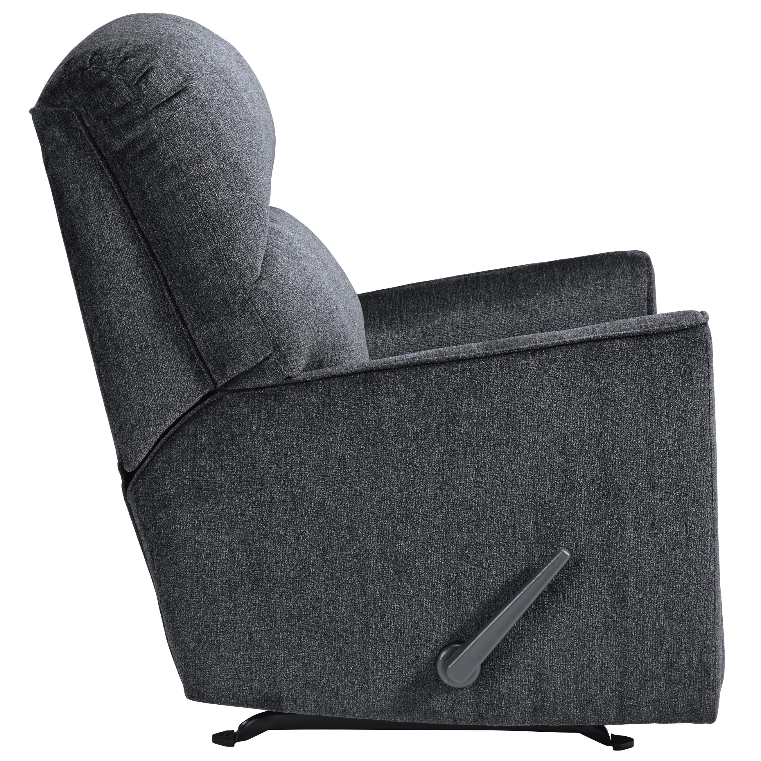  Manufacturer Color_Slate --  Signature Design by Ashley Altari Rocker Fabric Recliner IMAGE 5