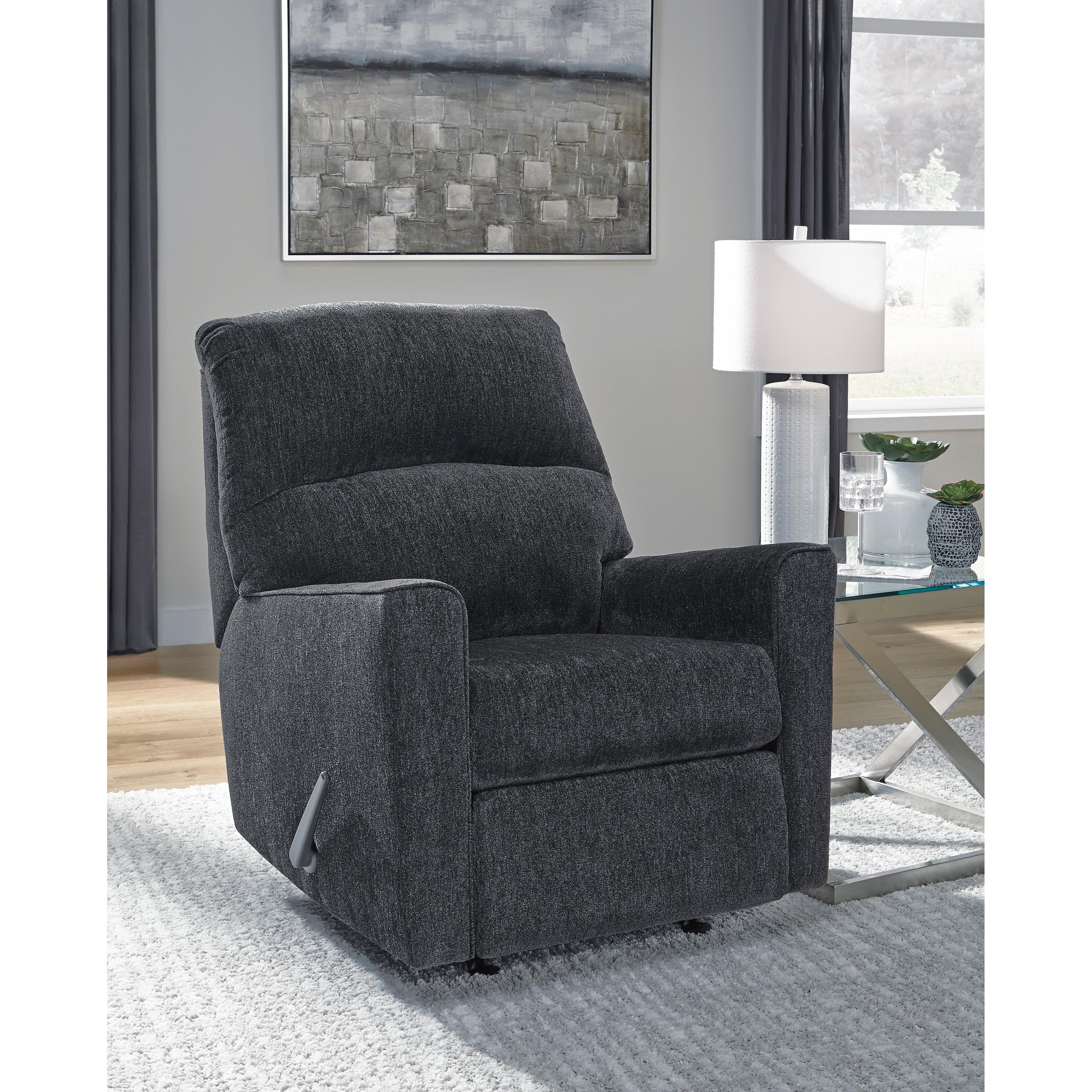  Manufacturer Color_Slate --  Signature Design by Ashley Altari Rocker Fabric Recliner IMAGE 6