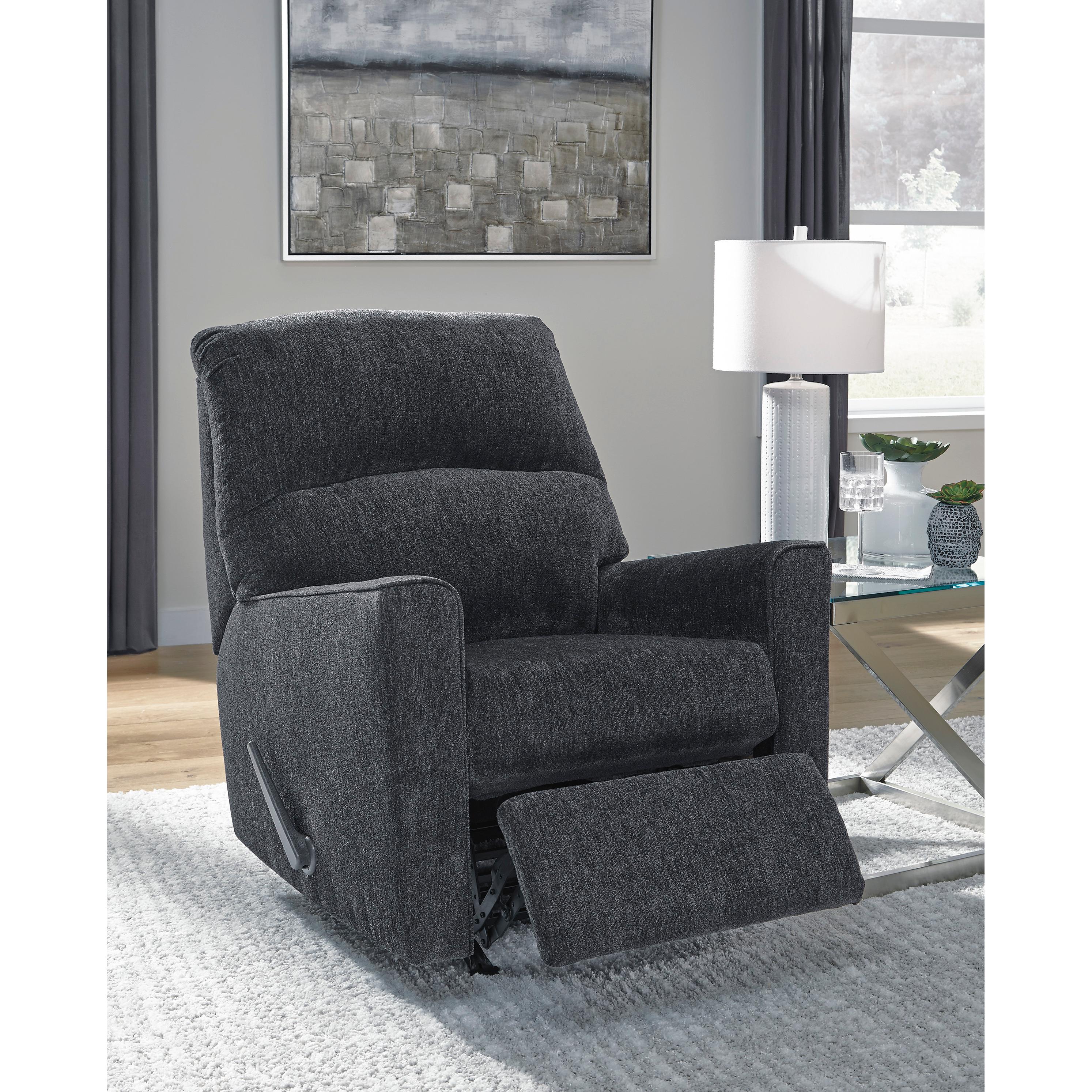  Manufacturer Color_Slate --  Signature Design by Ashley Altari Rocker Fabric Recliner IMAGE 7