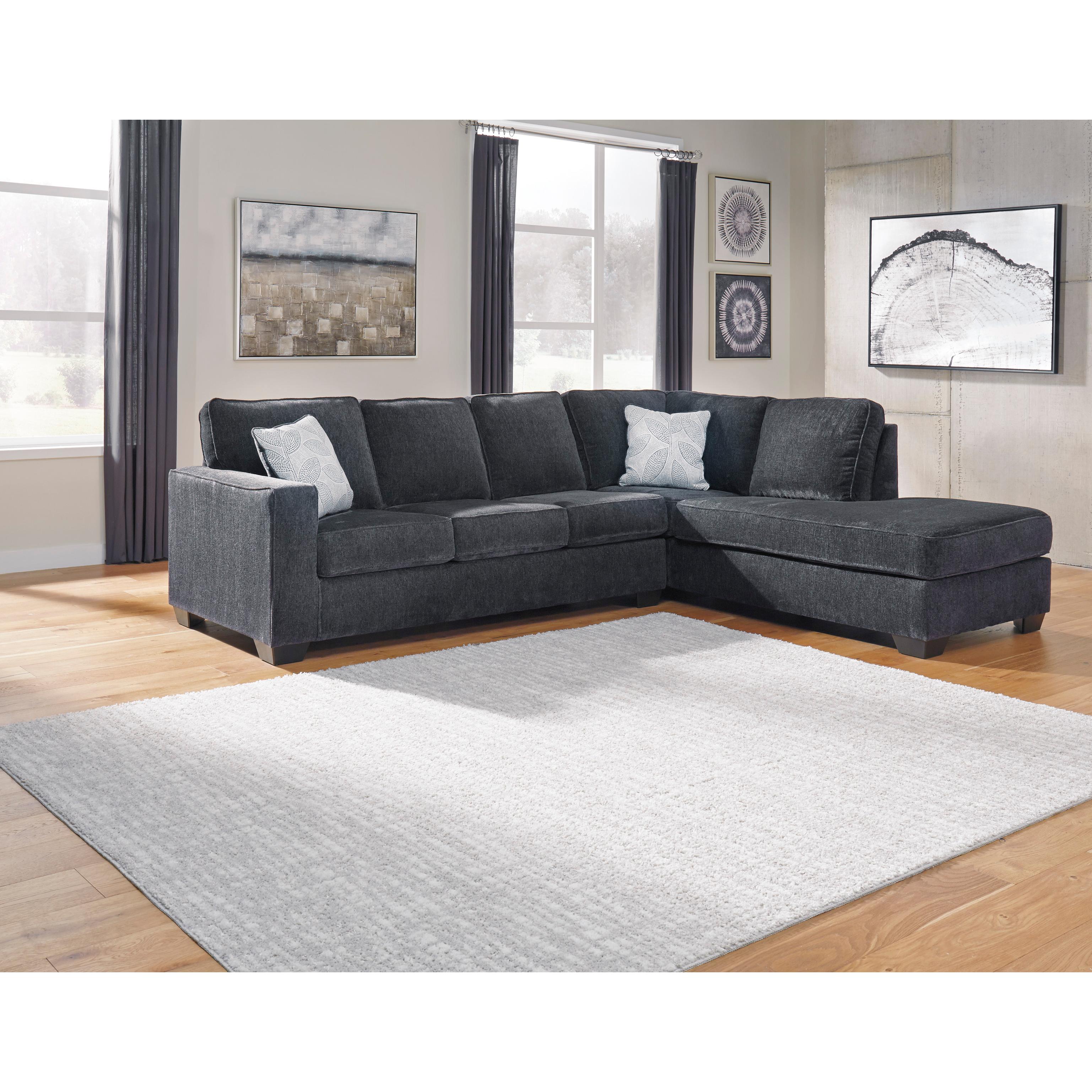  Manufacturer Color_Slate --  Signature Design by Ashley Altari Fabric 2 pc Sectional IMAGE 2