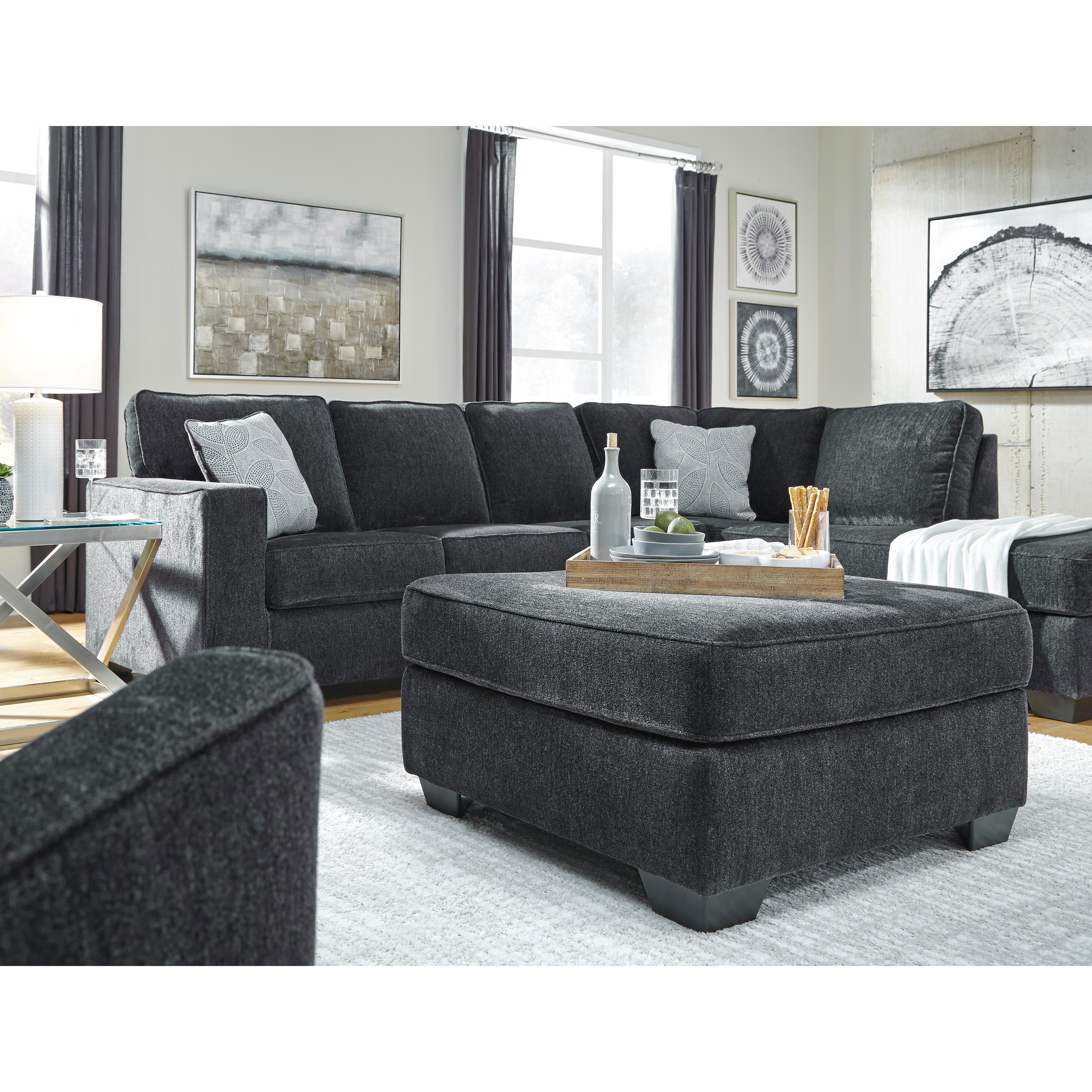  Manufacturer Color_Slate --  Signature Design by Ashley Altari Fabric 2 pc Sectional IMAGE 4
