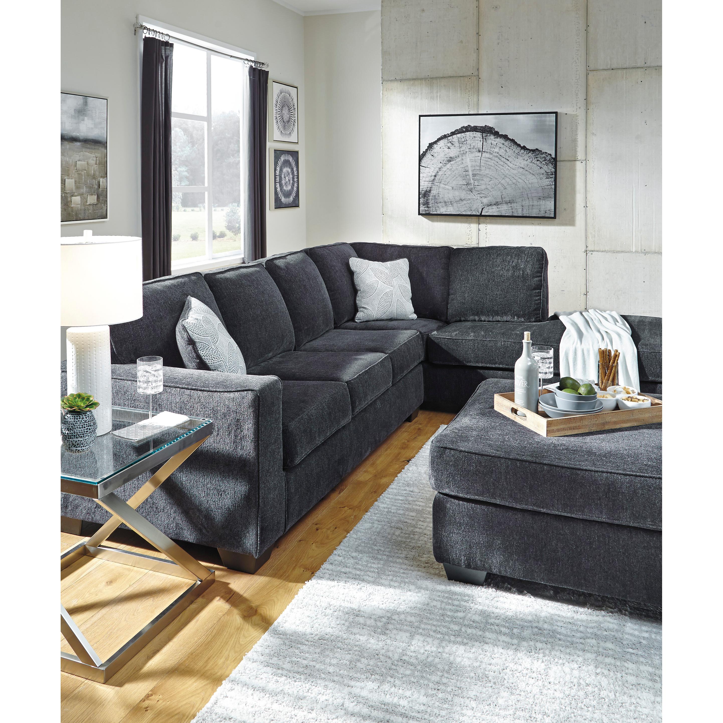  Manufacturer Color_Slate --  Signature Design by Ashley Altari Fabric 2 pc Sectional IMAGE 5