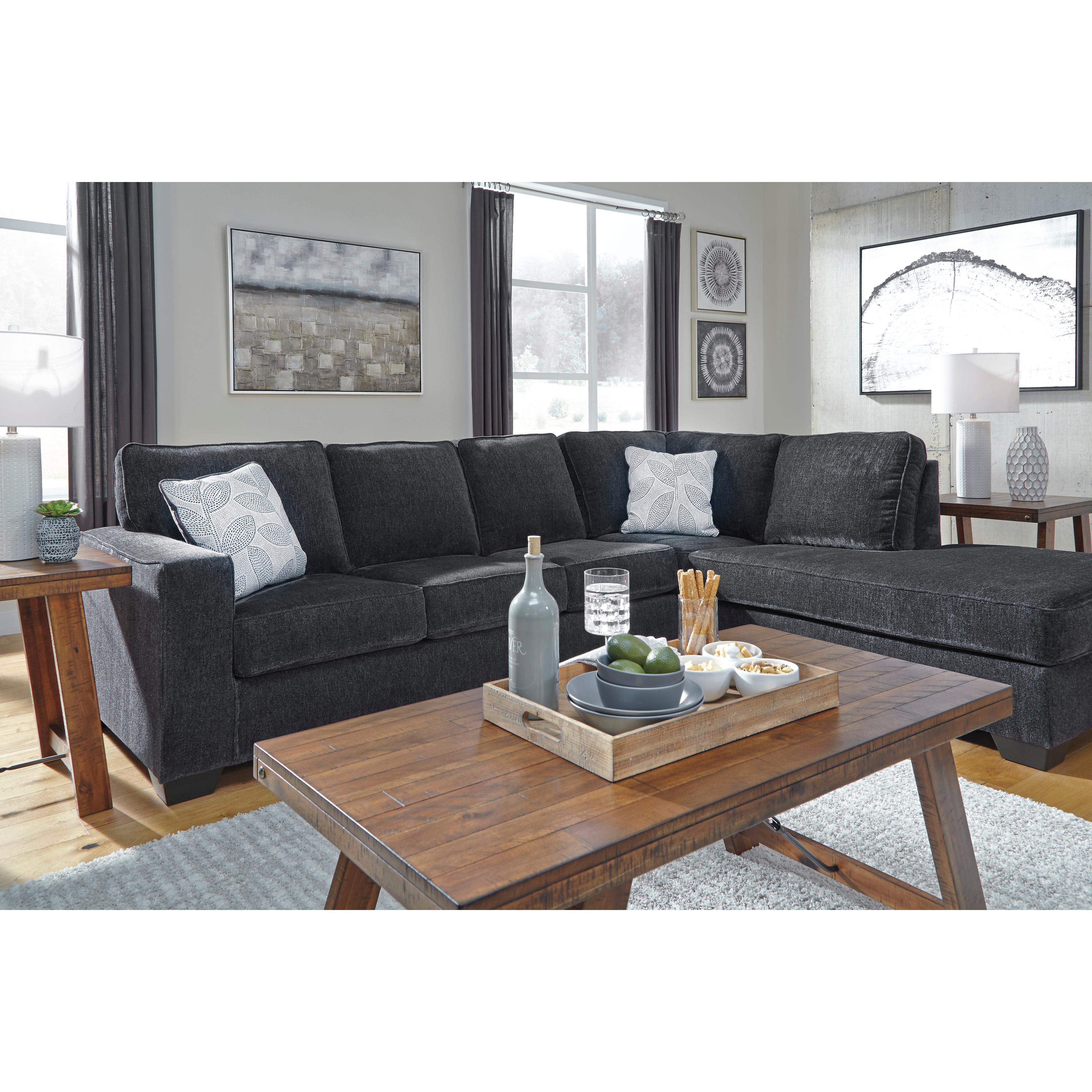  Manufacturer Color_Slate --  Signature Design by Ashley Altari Fabric 2 pc Sectional IMAGE 6