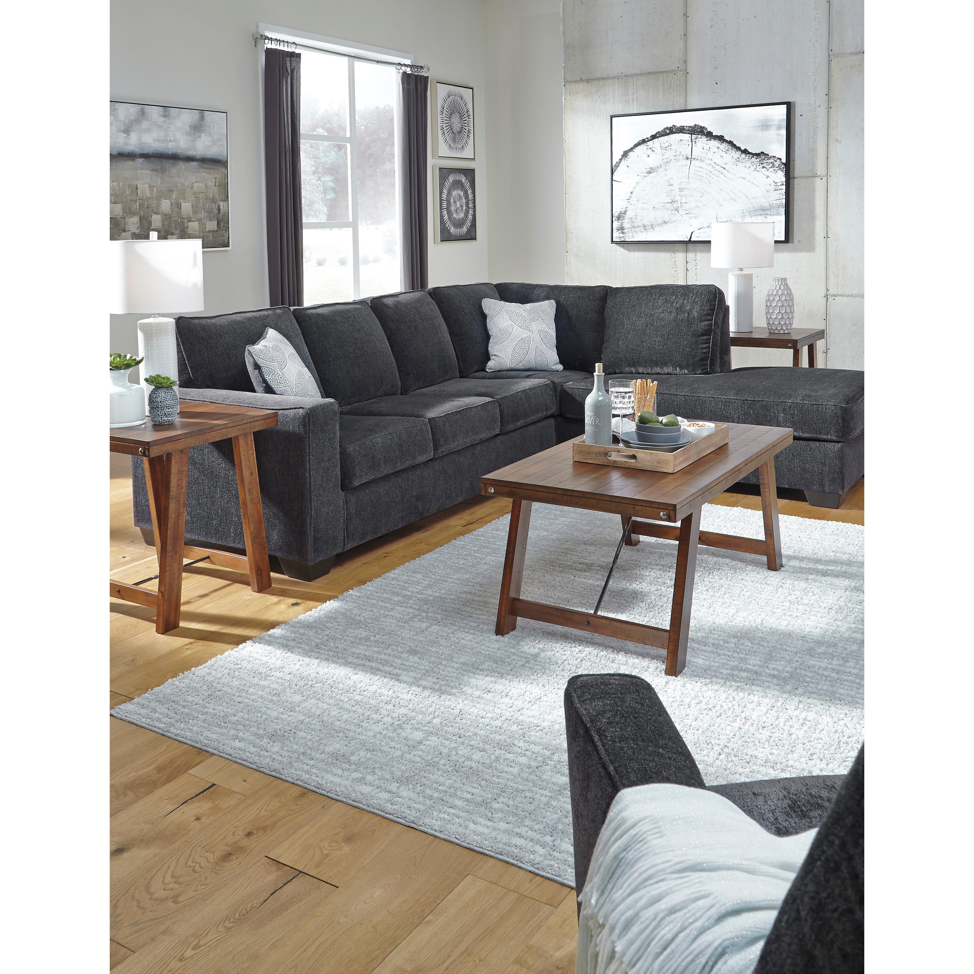  Manufacturer Color_Slate --  Signature Design by Ashley Altari Fabric 2 pc Sectional IMAGE 7