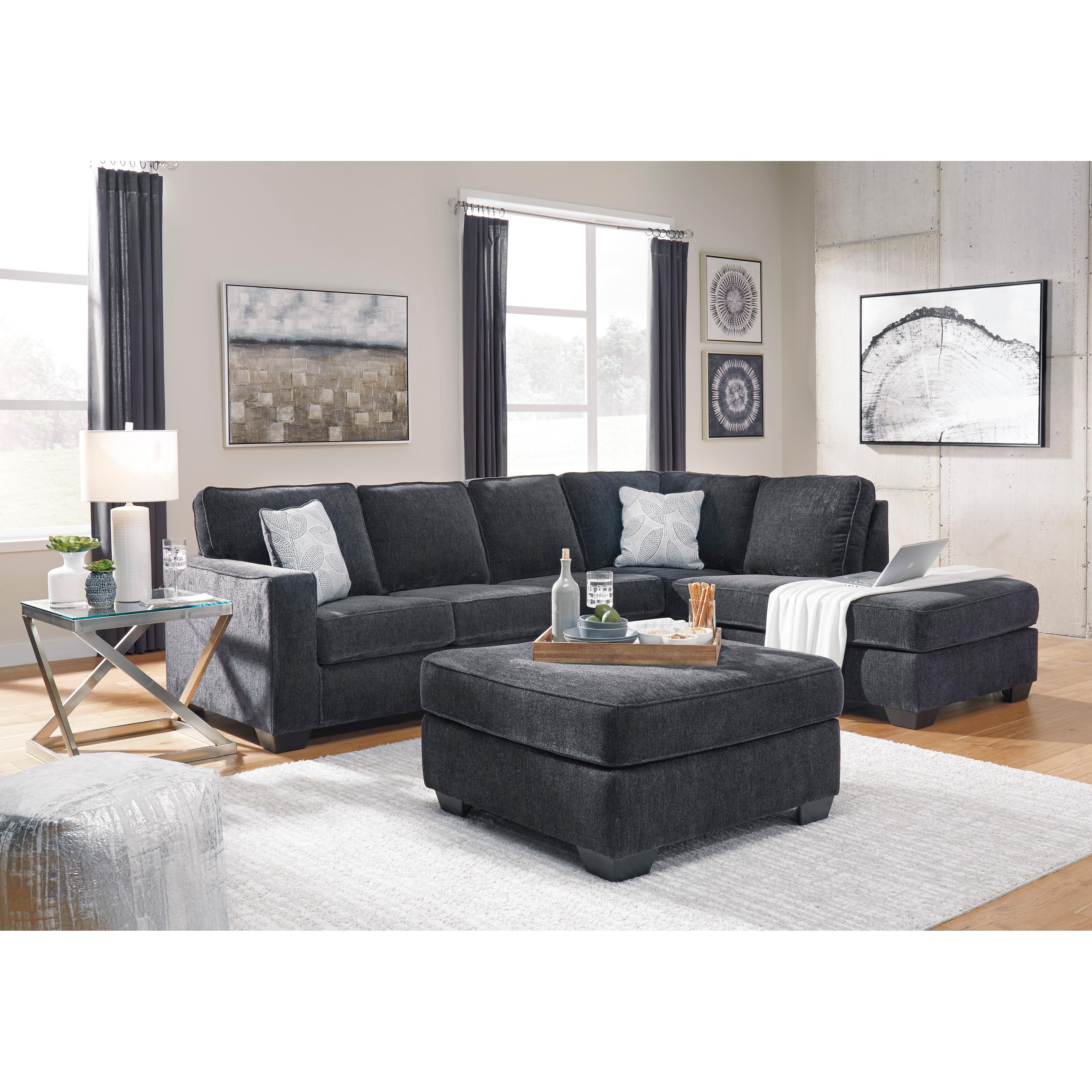  Manufacturer Color_Slate --  Signature Design by Ashley Altari Fabric 2 pc Sectional IMAGE 9