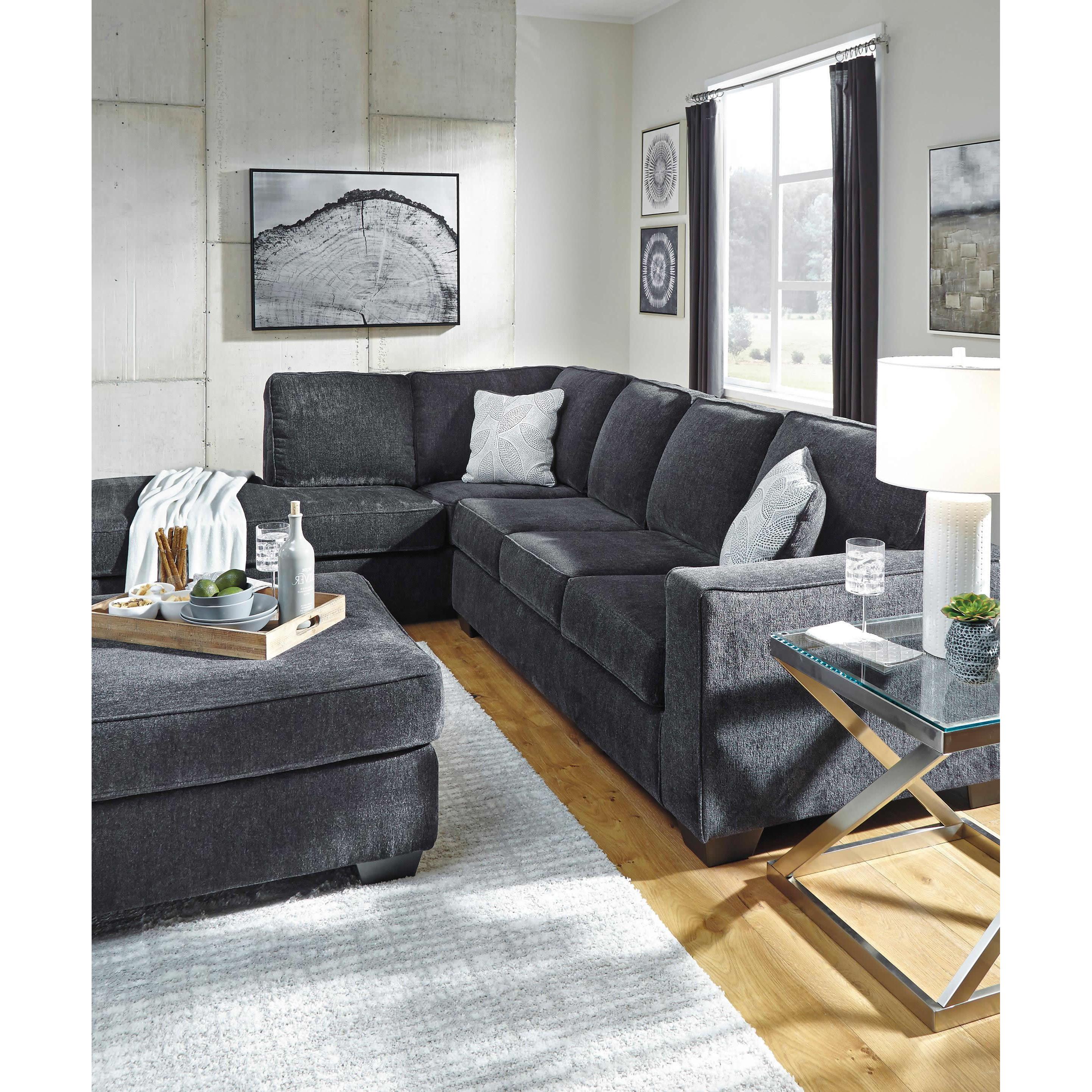  Manufacturer Color_Slate --  Signature Design by Ashley Altari Fabric 2 pc Sectional IMAGE 5