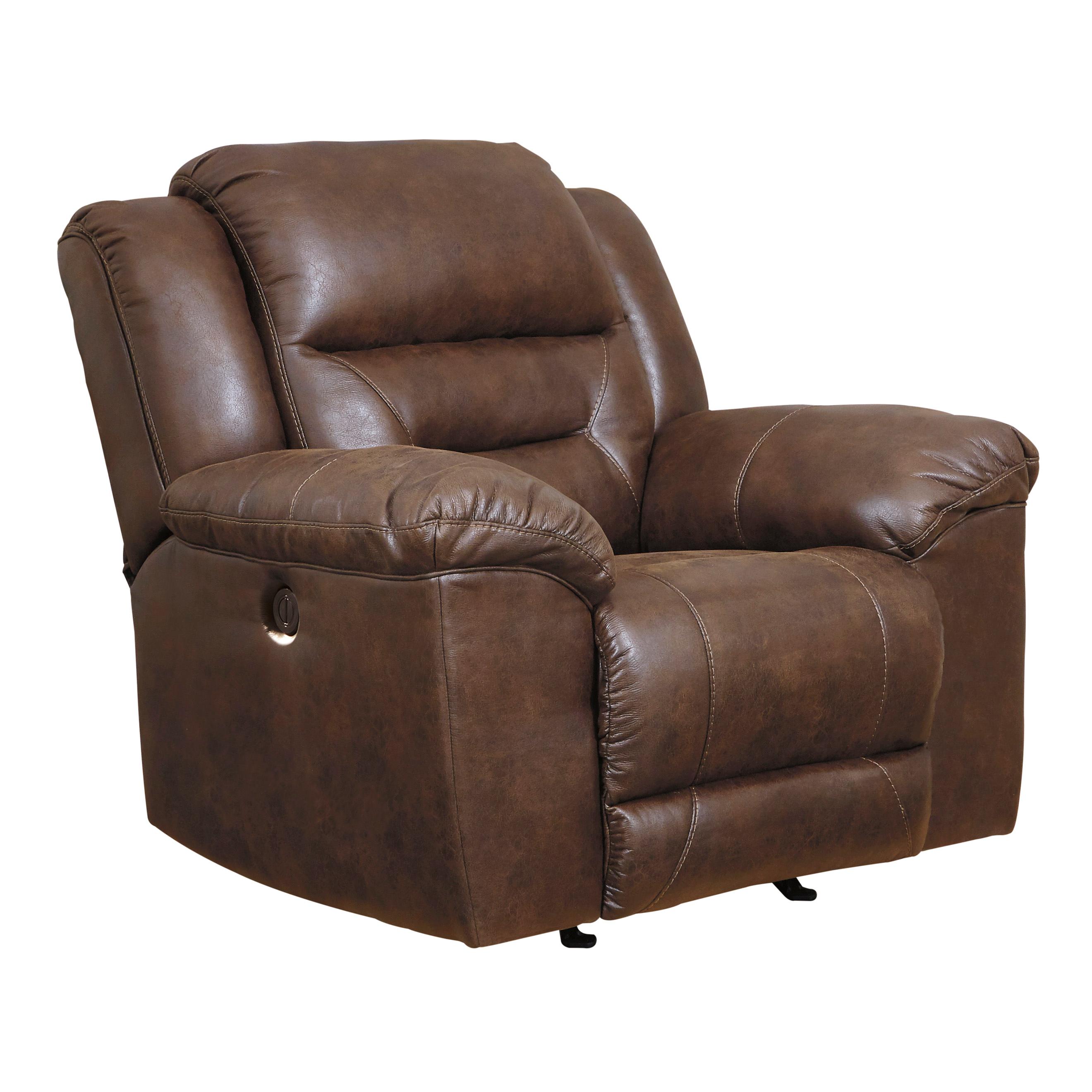  Manufacturer Color_Chocolate Motion Type_Power --  Stoneland 3990498 Power Rocker Recliner IMAGE 2