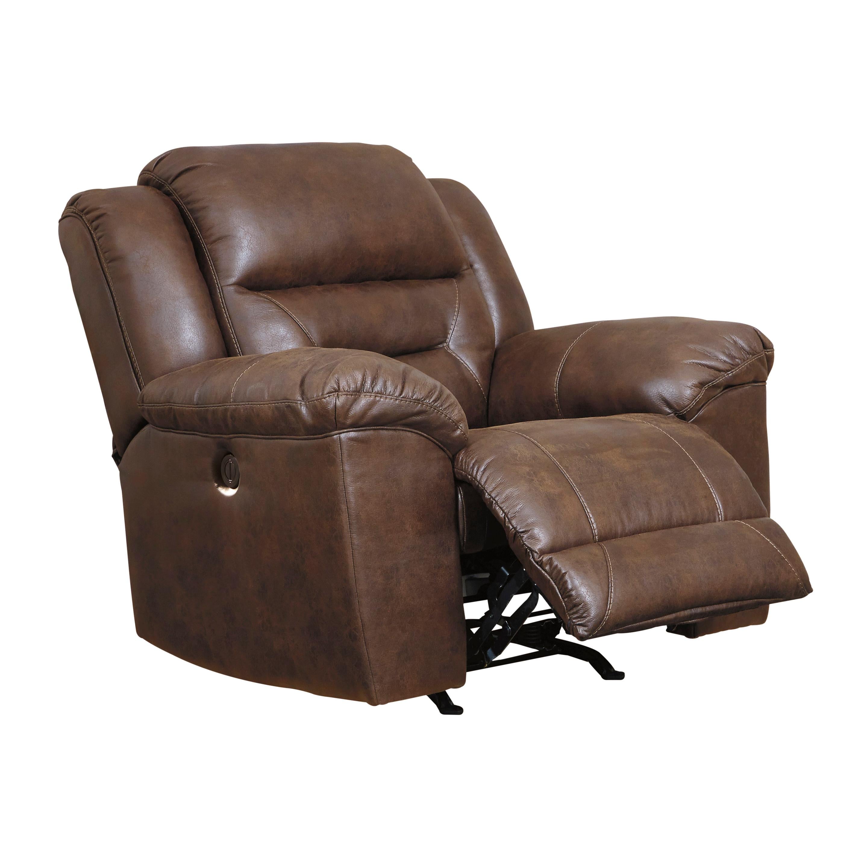  Manufacturer Color_Chocolate Motion Type_Power --  Stoneland 3990498 Power Rocker Recliner IMAGE 3