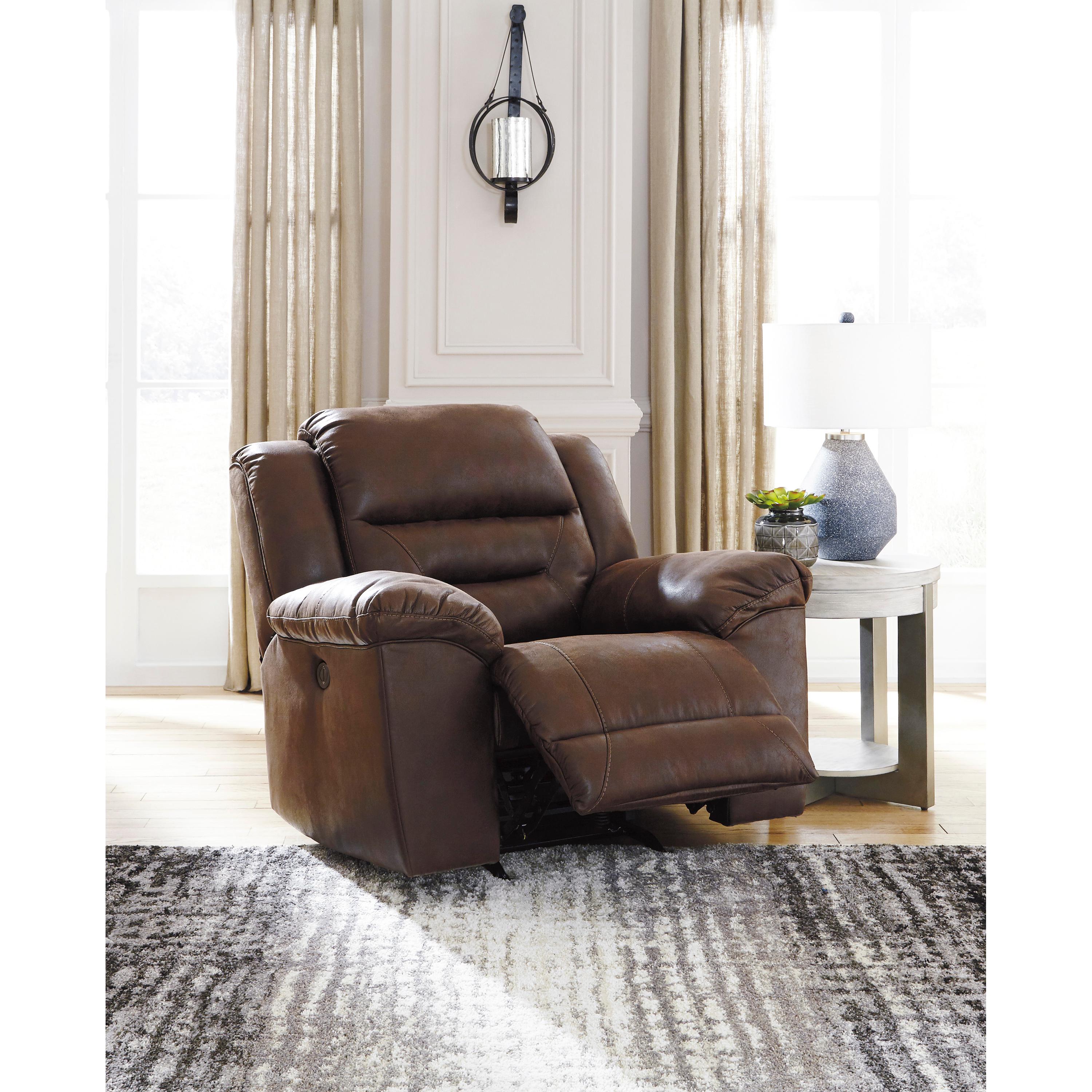  Manufacturer Color_Chocolate Motion Type_Power --  Stoneland 3990498 Power Rocker Recliner IMAGE 6