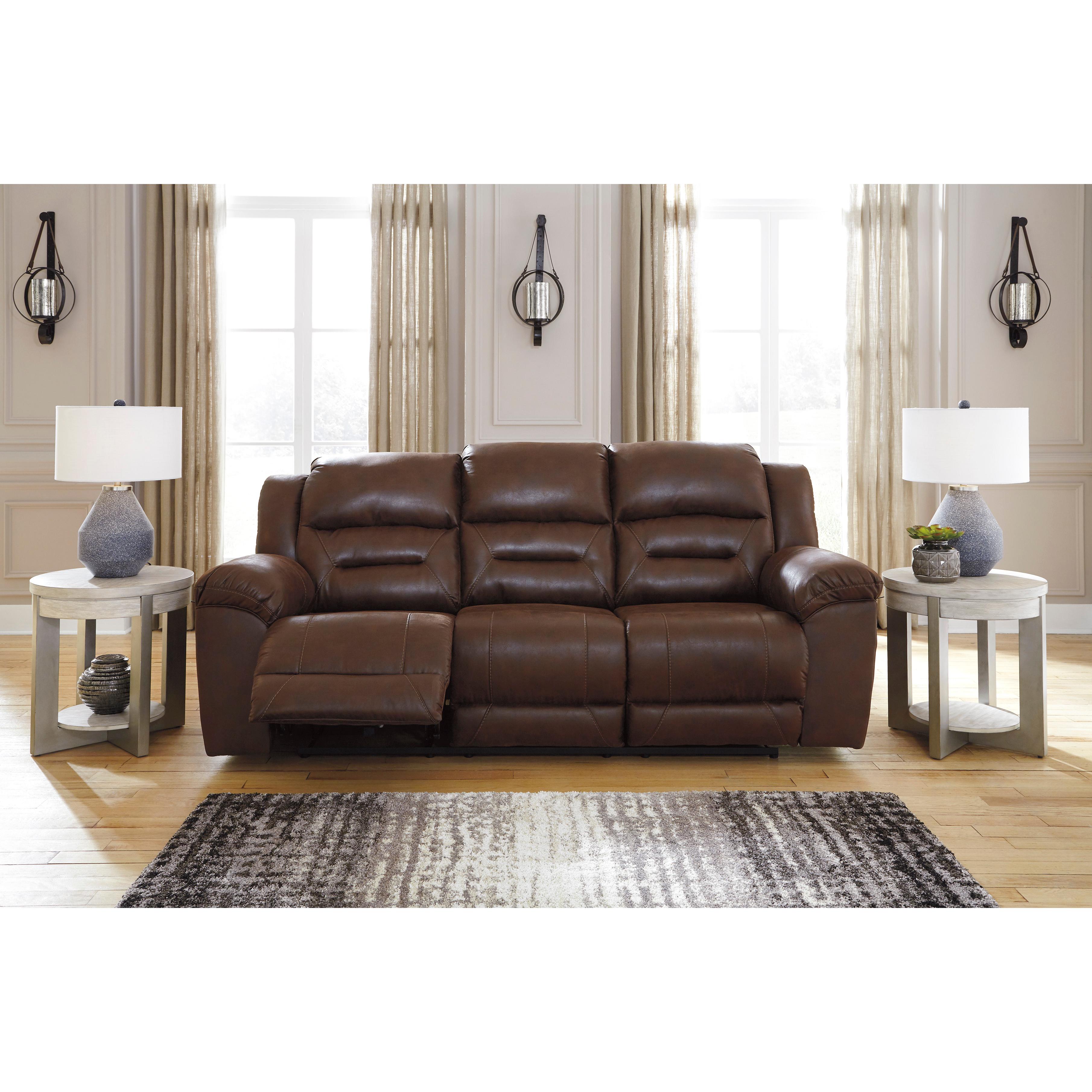  Manufacturer Color_Chocolate Motion Type_Reclining --  Stoneland 3990488 Reclining Sofa IMAGE 4
