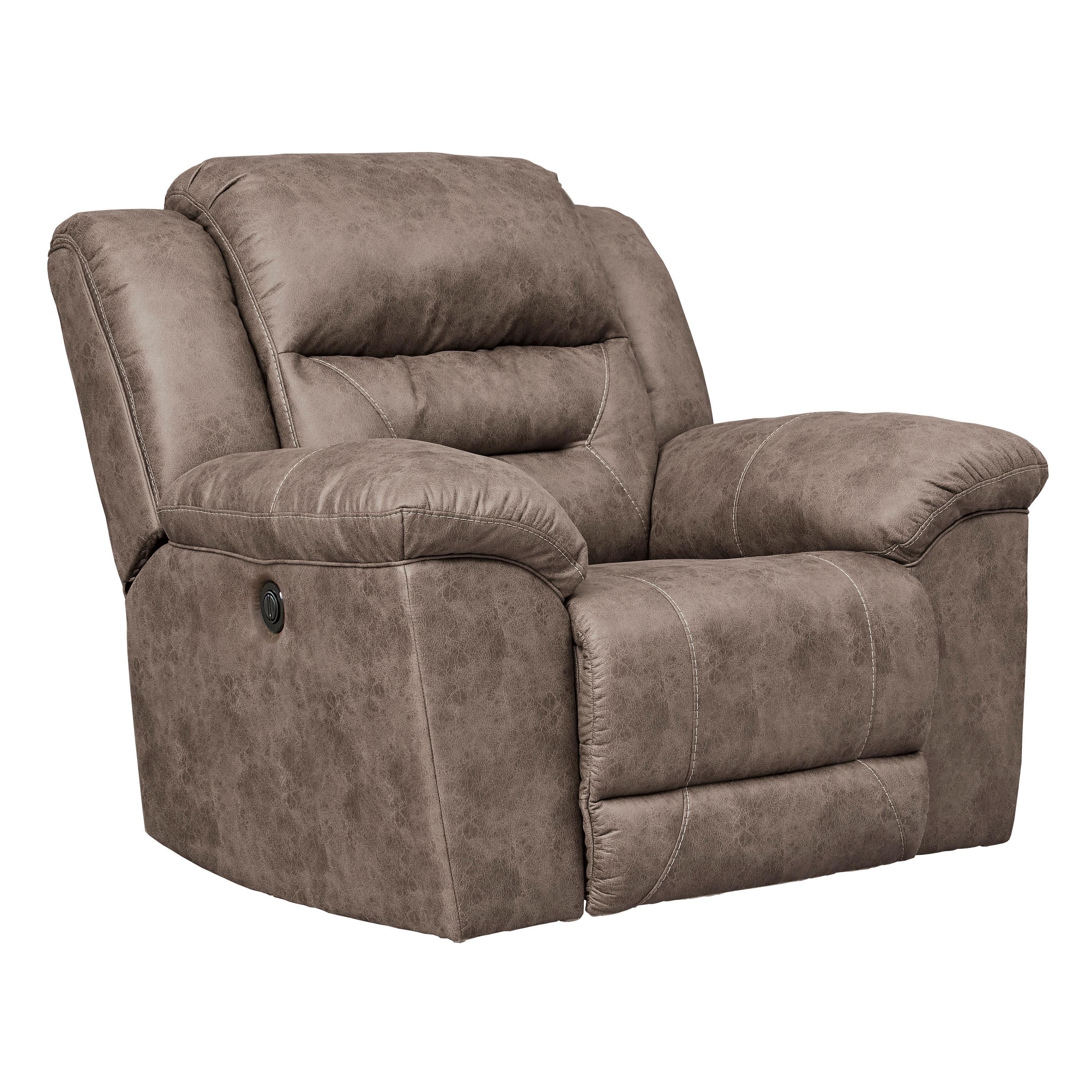  Manufacturer Color_Fossil Motion Type_Power --  Stoneland 3990598 Power Rocker Recliner IMAGE 2