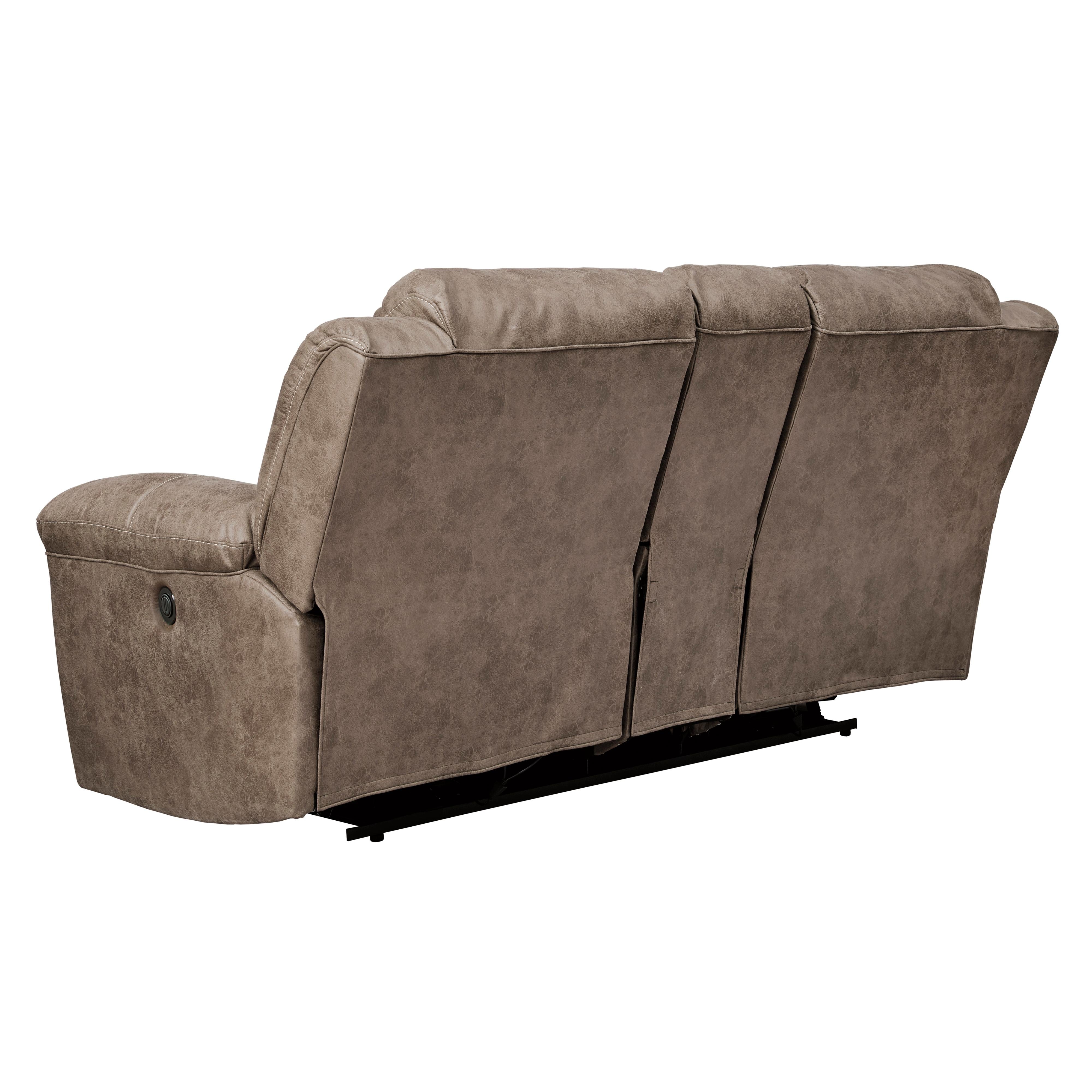  Manufacturer Color_Fossil Motion Type_Reclining --  Stoneland 3990594 Double Reclining Loveseat with Console IMAGE 3
