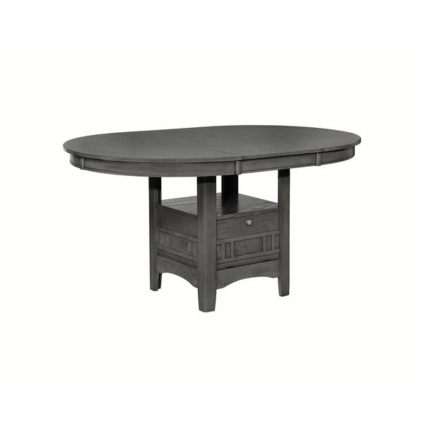 Coaster Furniture Lavon 108211 Oval 60-inch Extension Leaf Dining Table - Medium Grey