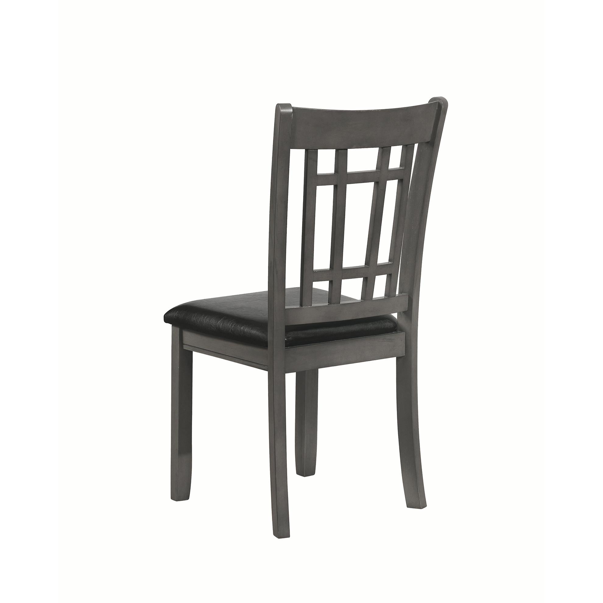 Coaster Furniture Lavon 108212 Wood Dining Side Chair - Medium Grey (Set of 2) IMAGE 4