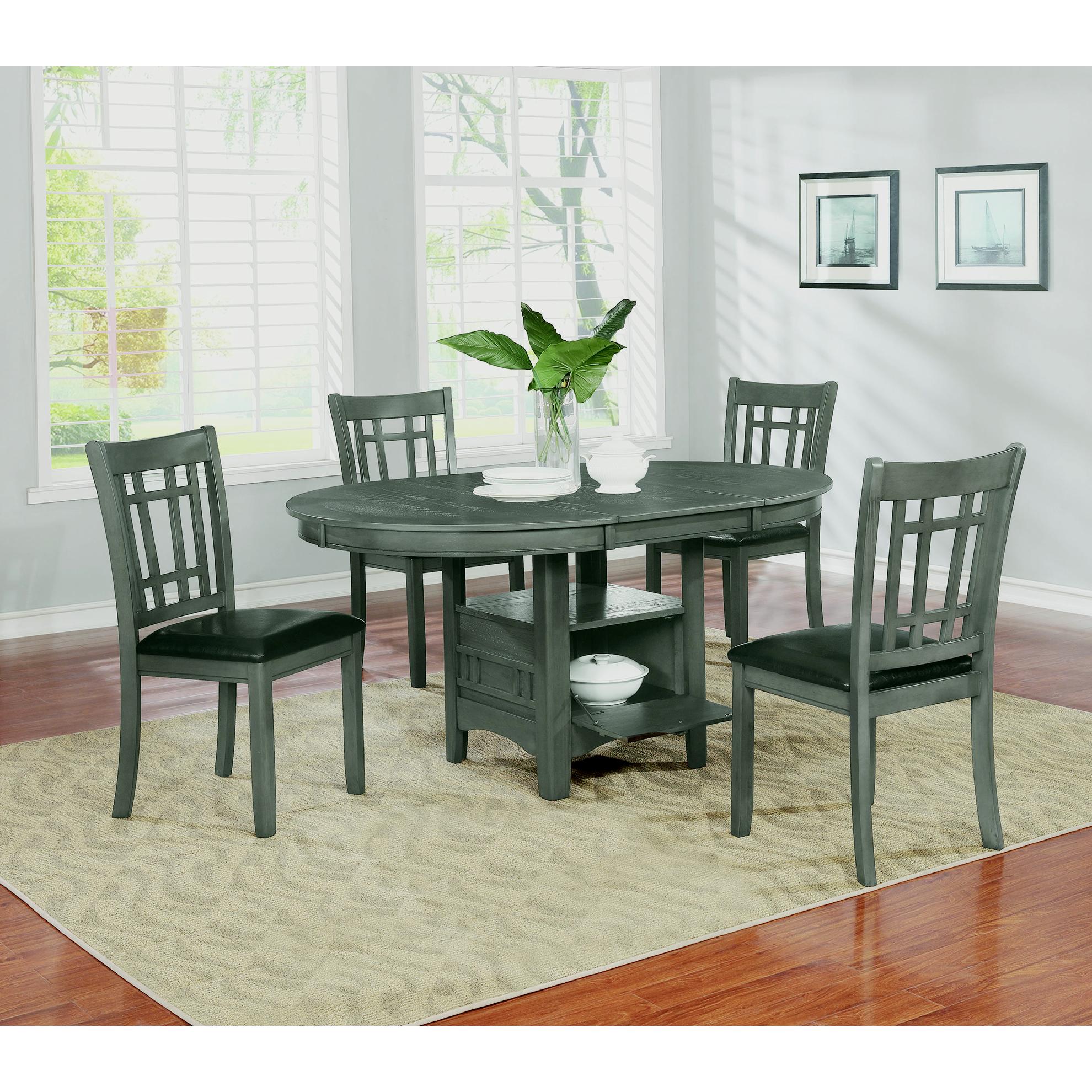  Coaster Furniture Lavon 108212 Wood Dining Side Chair - Medium Grey (Set of 2) IMAGE 7