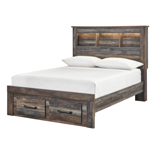 Signature Design by Ashley Drystan B211B21 Full Bookcase Bed with 2 Storage Drawers
