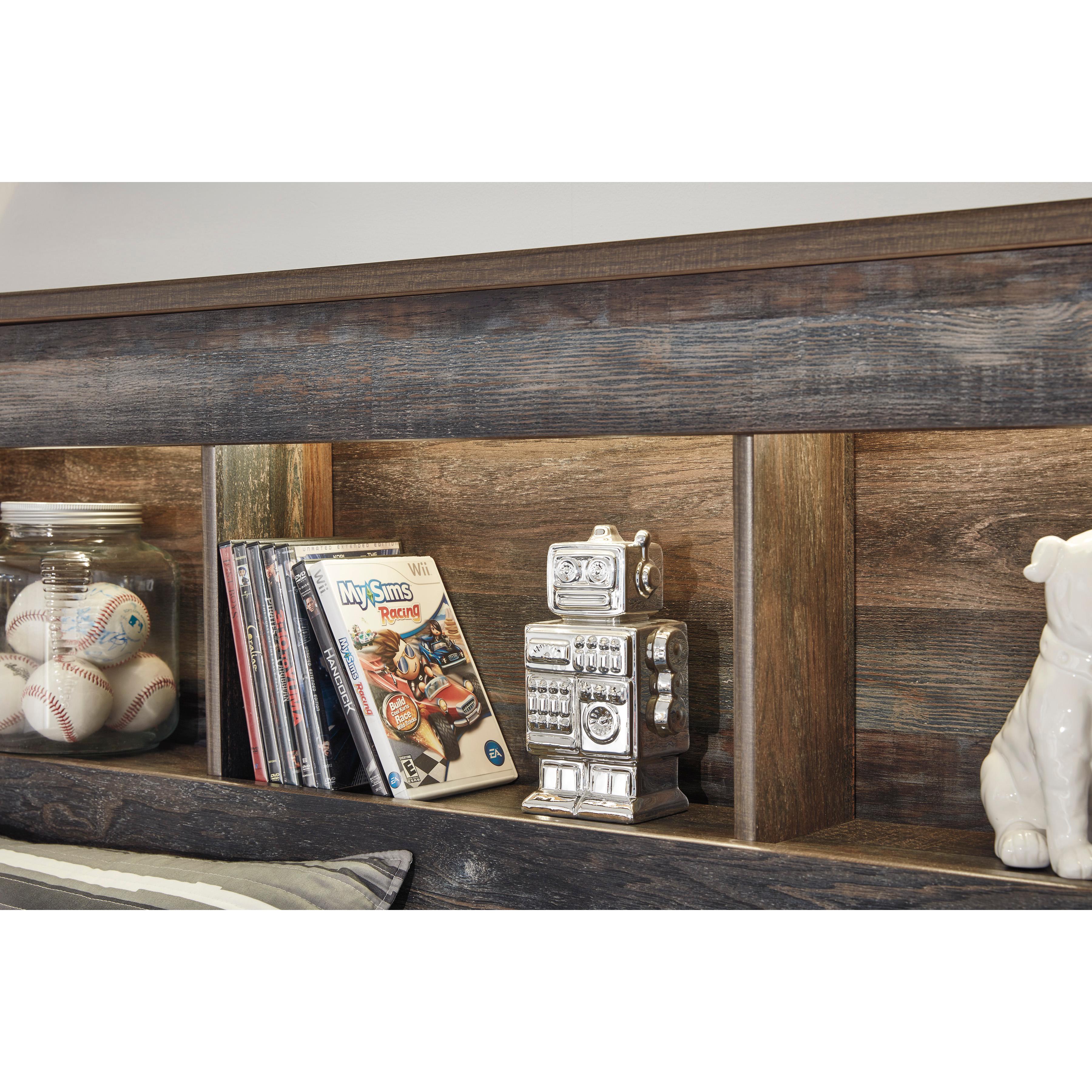  Signature Design by Ashley Drystan B211B44 Full Bookcase Bed with 2 Storage Drawers IMAGE 6