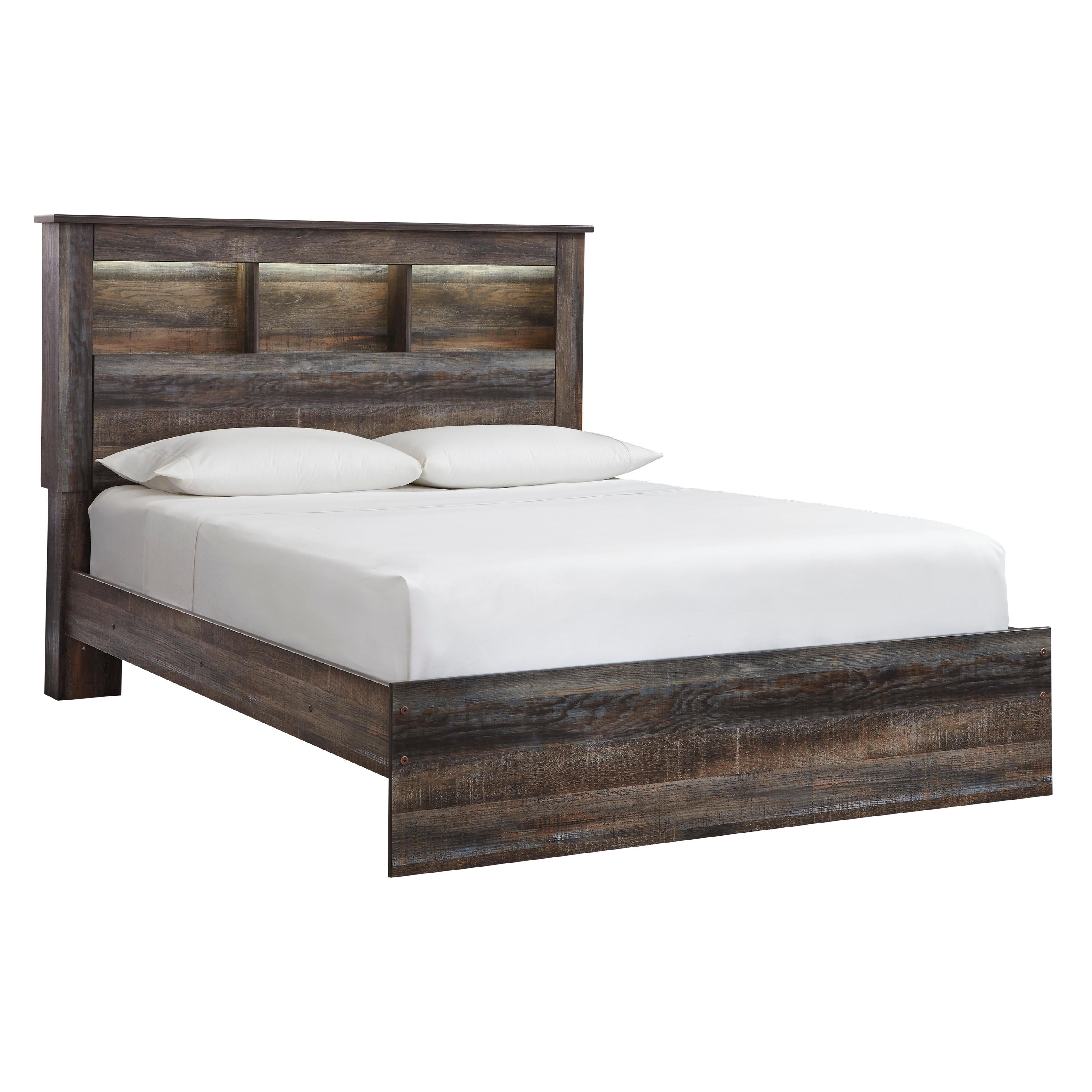  Size_Queen --  Signature Design by Ashley Drystan Bookcase Bed IMAGE 1