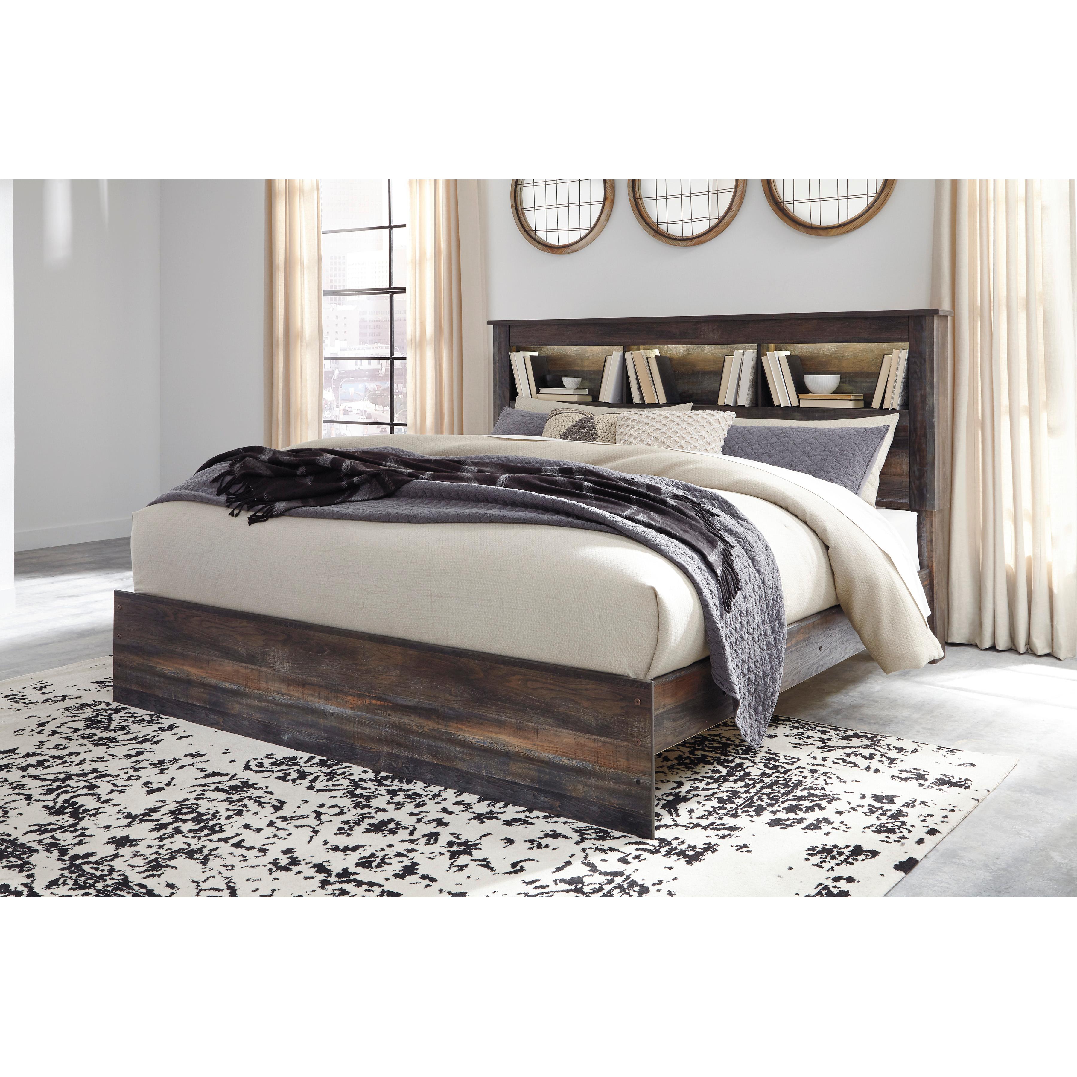  Size_King --  Drystan B211B53 King Bookcase Bed IMAGE 2