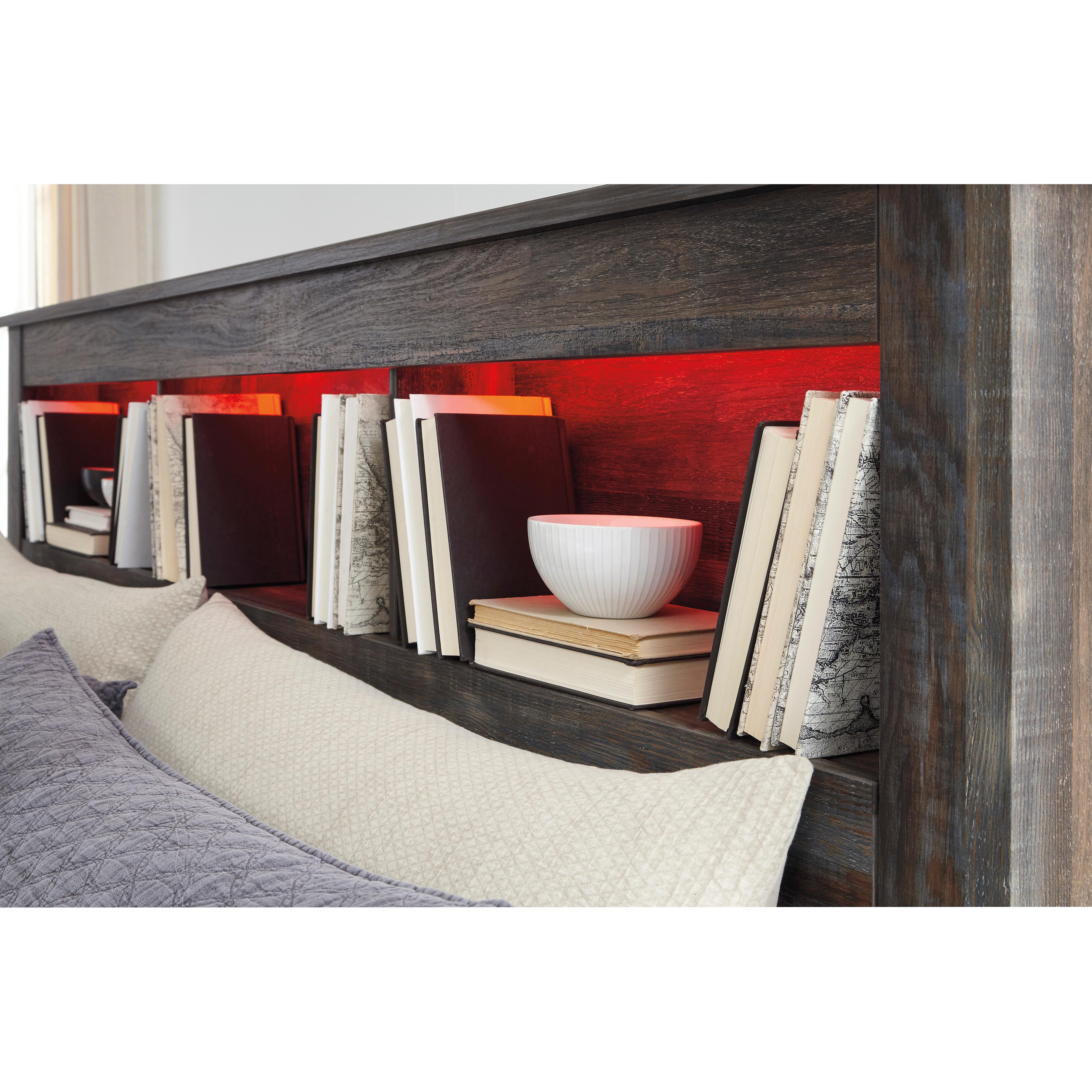  Size_King --  Drystan B211B27 King Bookcase Bed with 2 Storage Drawers IMAGE 5