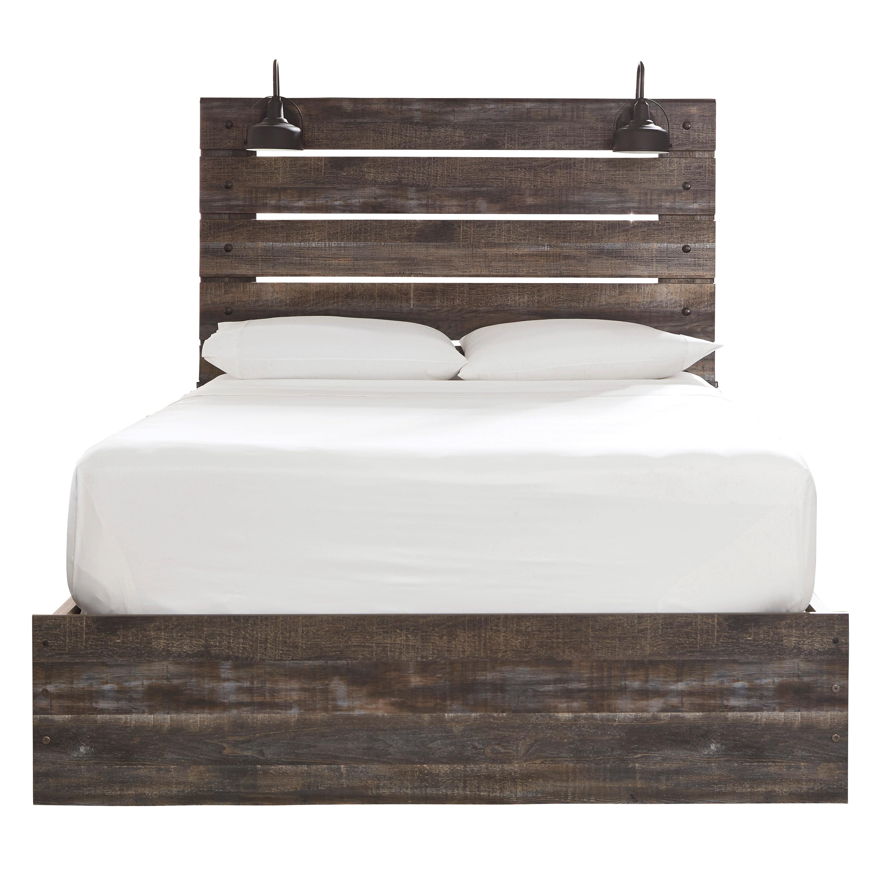  Size_Queen --  Signature Design by Ashley Drystan Panel Bed with Storage IMAGE 2