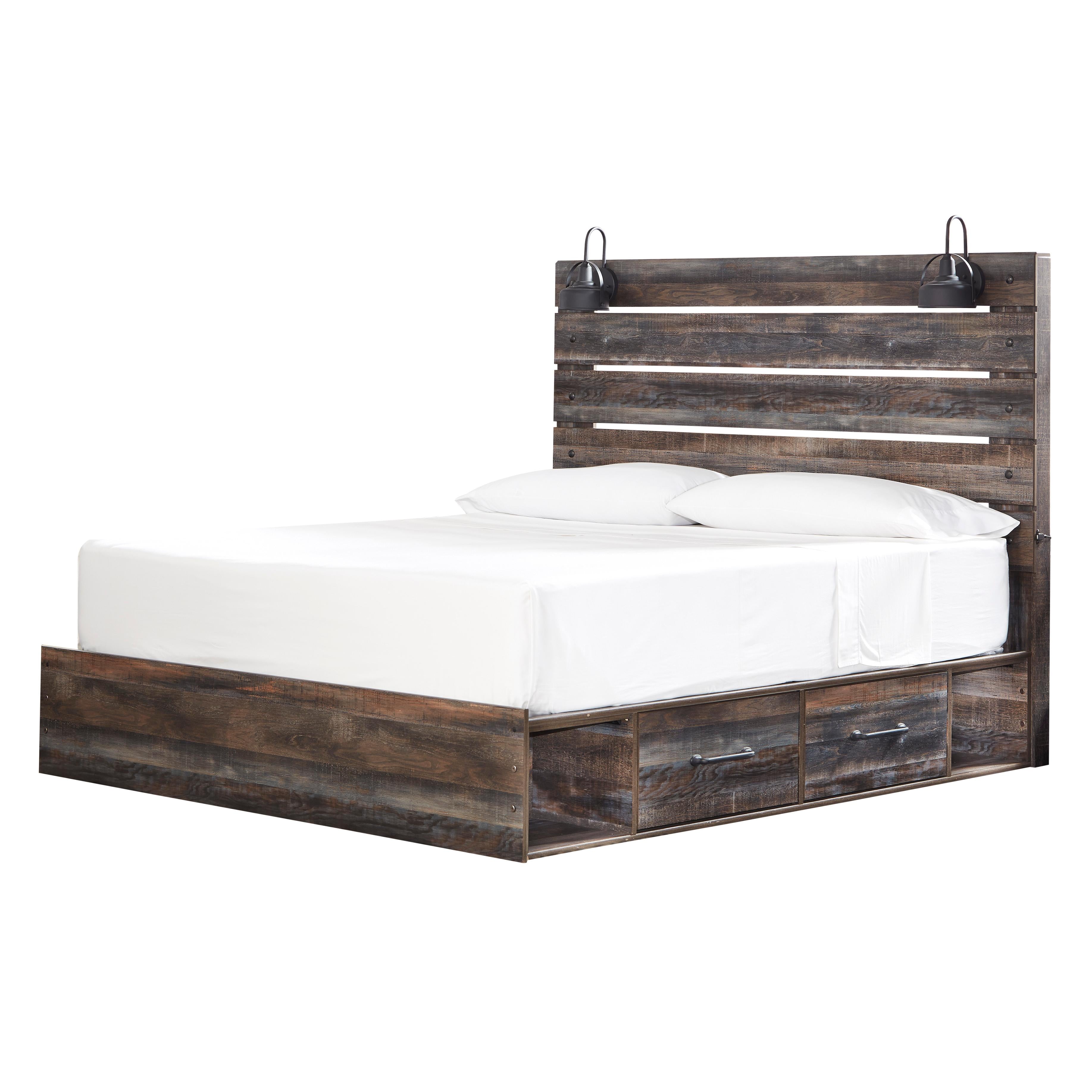  Size_King --  Drystan B211B15 King Panel Bed with 2 Storage Drawers IMAGE 1
