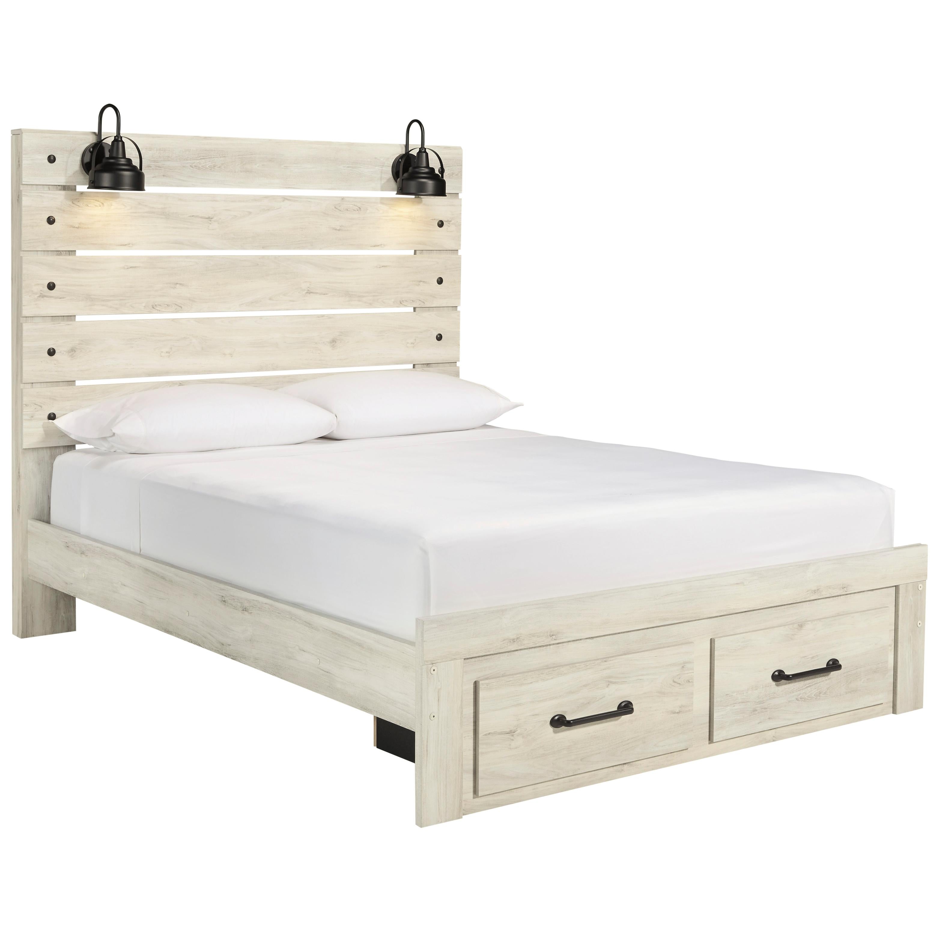  Size_Queen --  Signature Design by Ashley Cambeck Panel Bed with Storage IMAGE 1