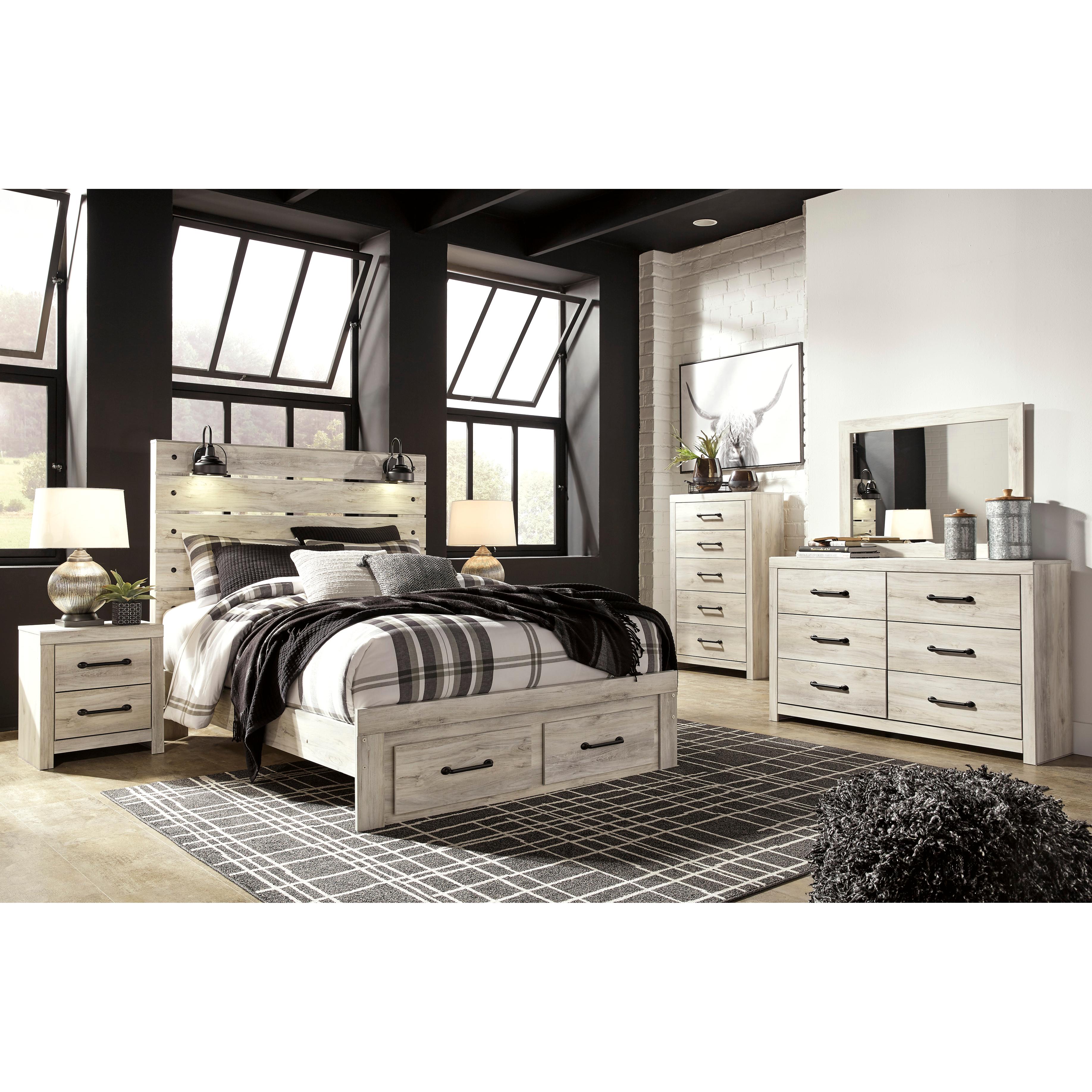  Size_Queen --  Signature Design by Ashley Cambeck Panel Bed with Storage IMAGE 10