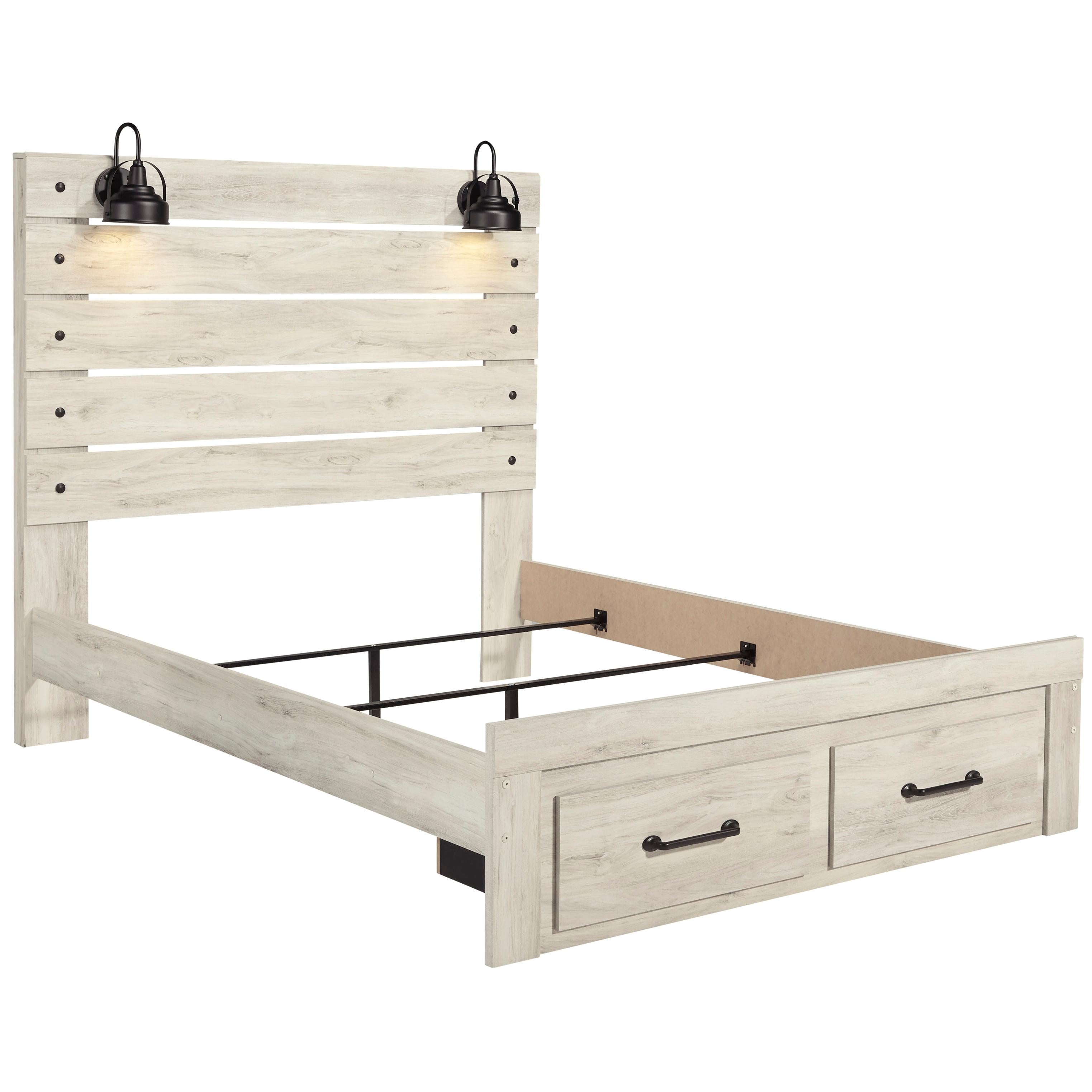  Size_Queen --  Signature Design by Ashley Cambeck Panel Bed with Storage IMAGE 2